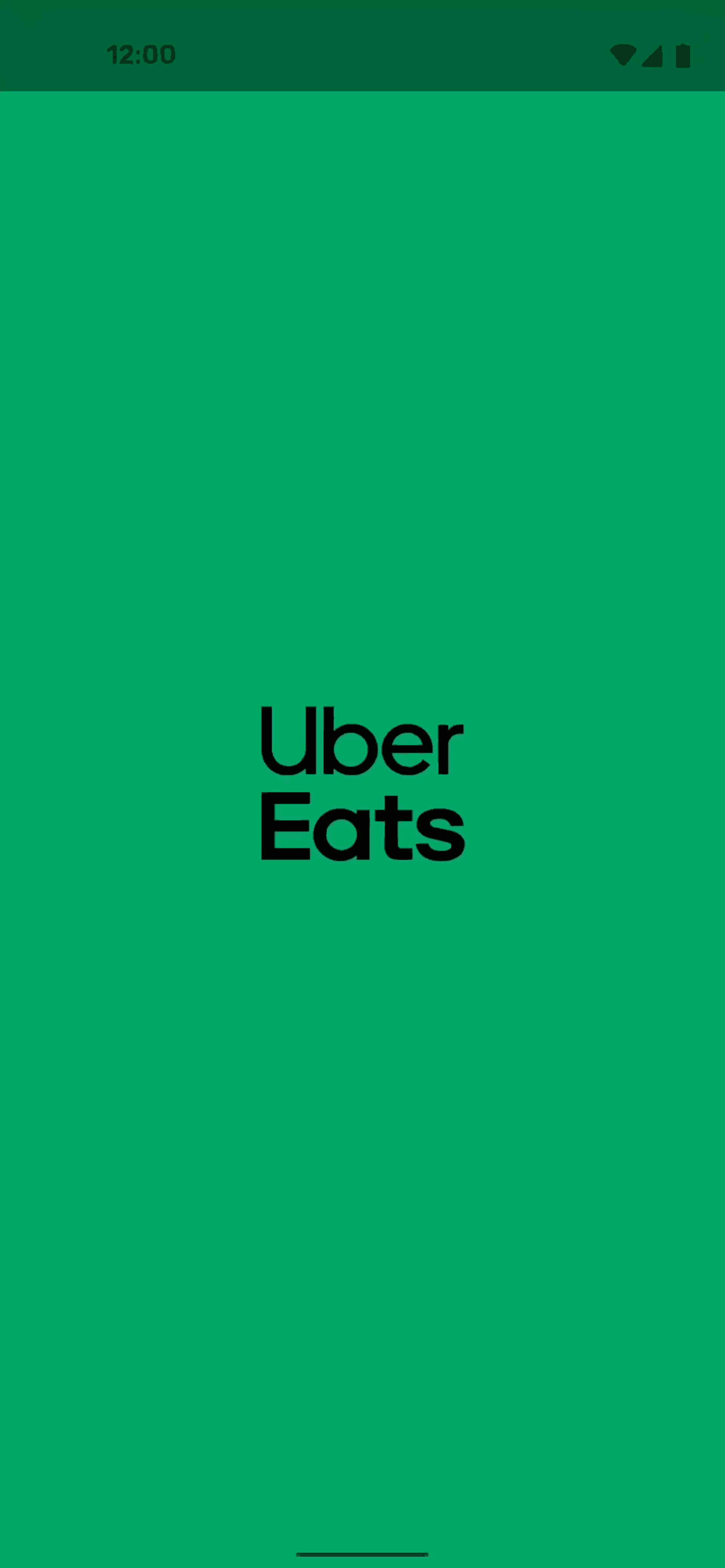 Uber Eats Android UI design screenshot