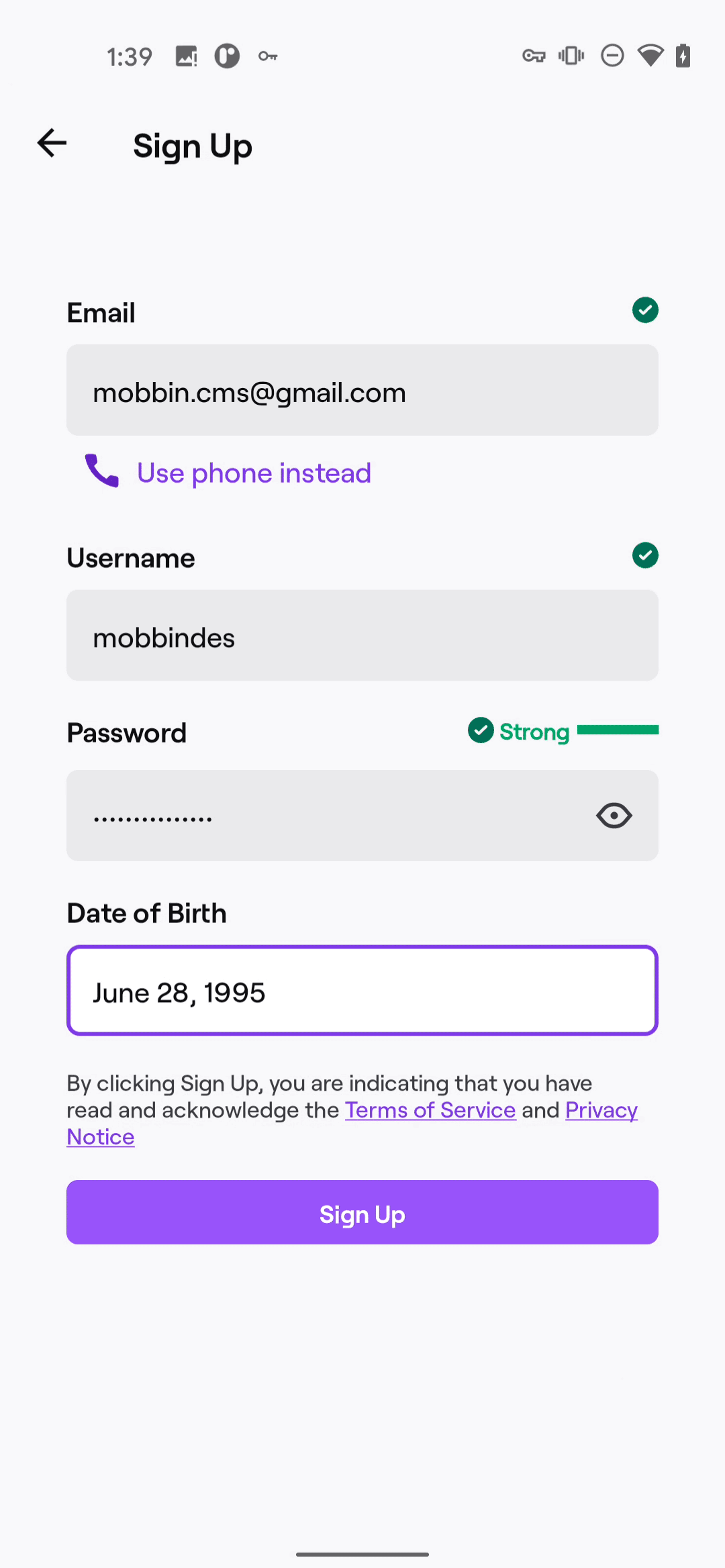 Twitch Android Photo & Video interface screenshot 4