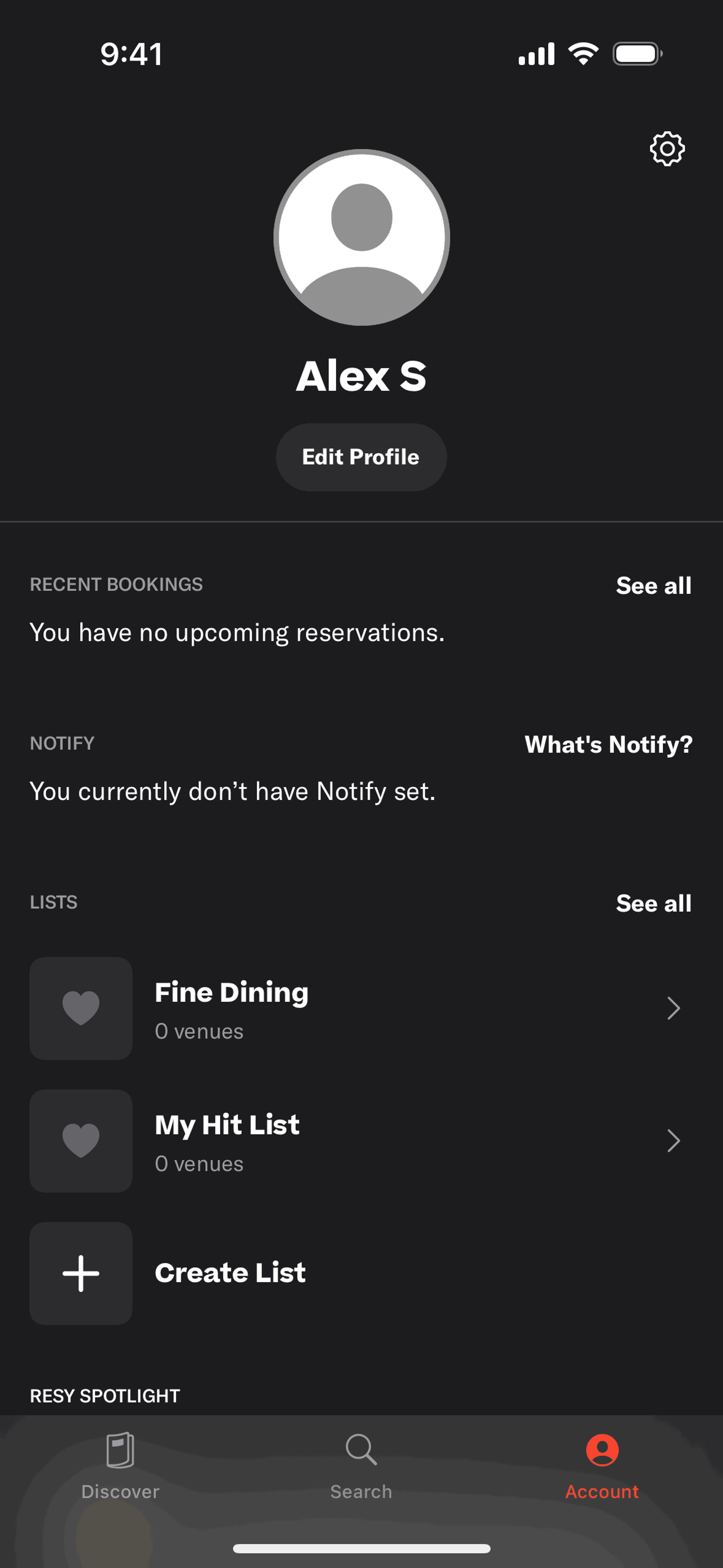 Resy iOS Food & Drink interface screenshot 11
