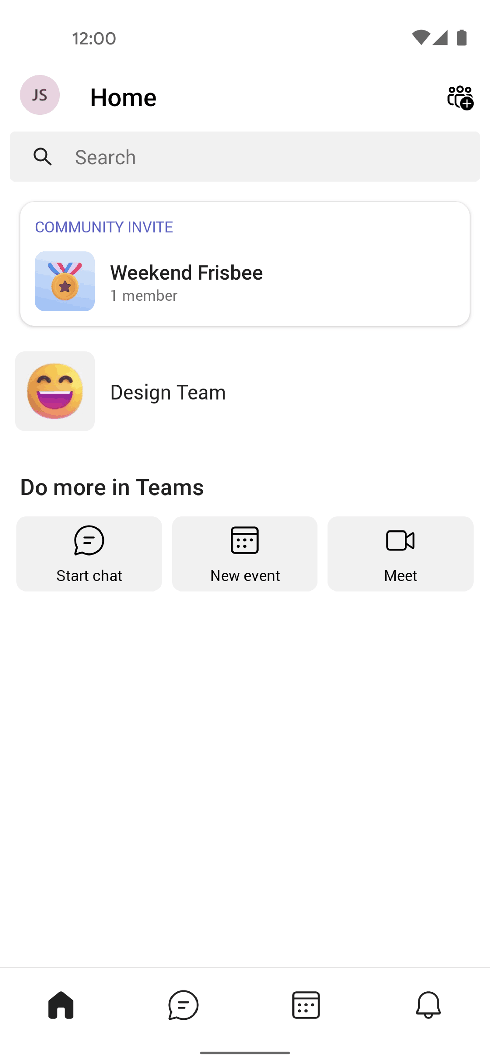 Microsoft Teams Android Business interface screenshot 3