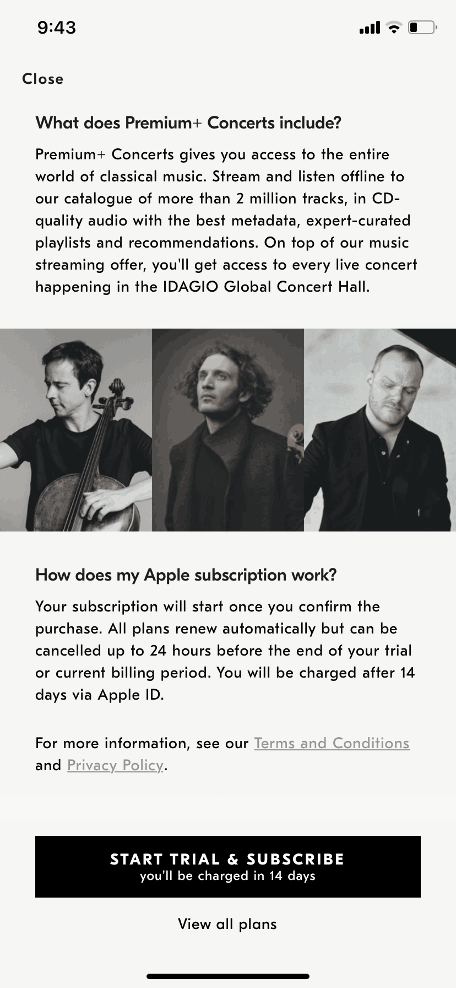IDAGIO iOS Music & Audio interface screenshot 14