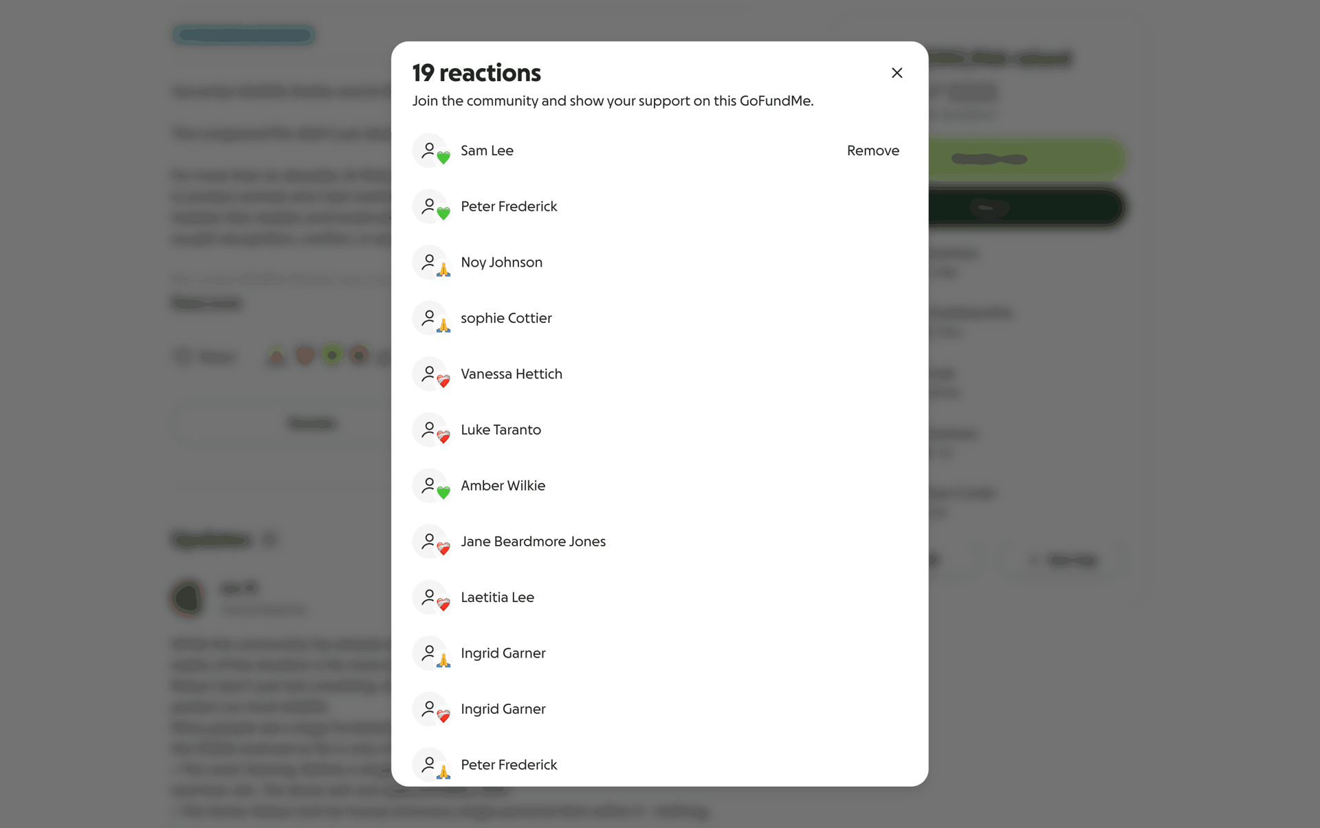 GoFundMe Web Finance interface screenshot 8