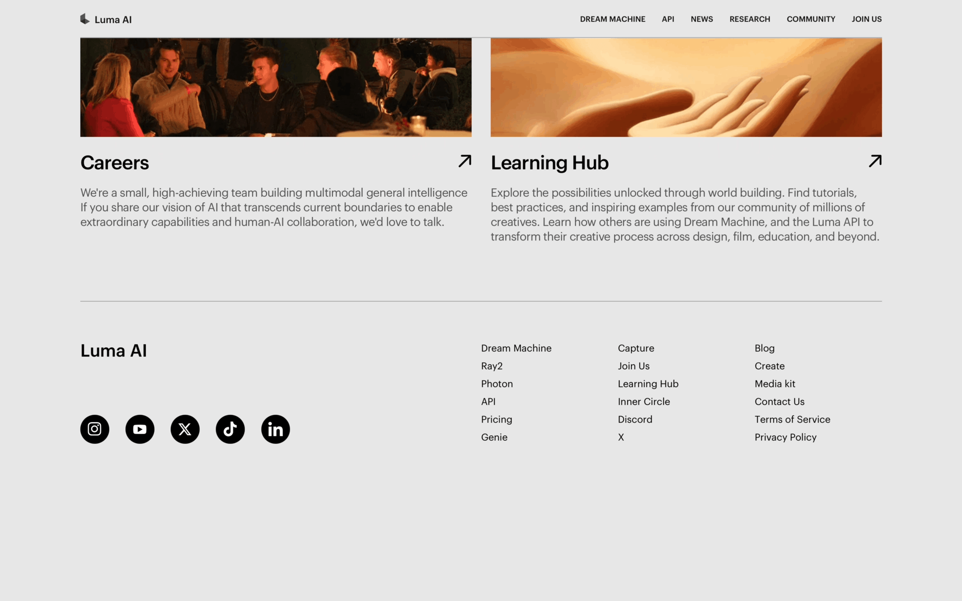Luma AI Web Photo & Video interface screenshot 2