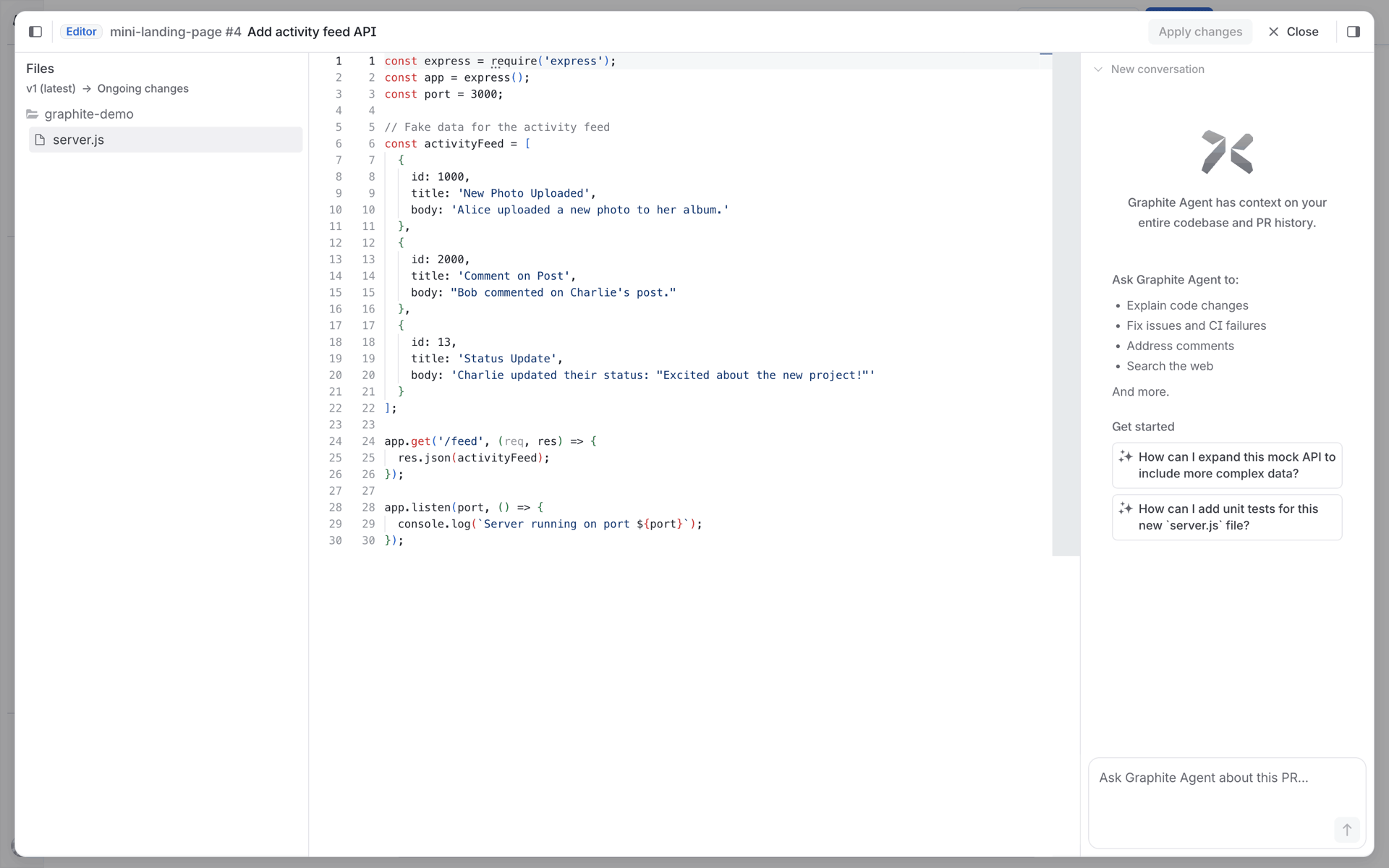 Graphite Web Developer Tools interface screenshot 15