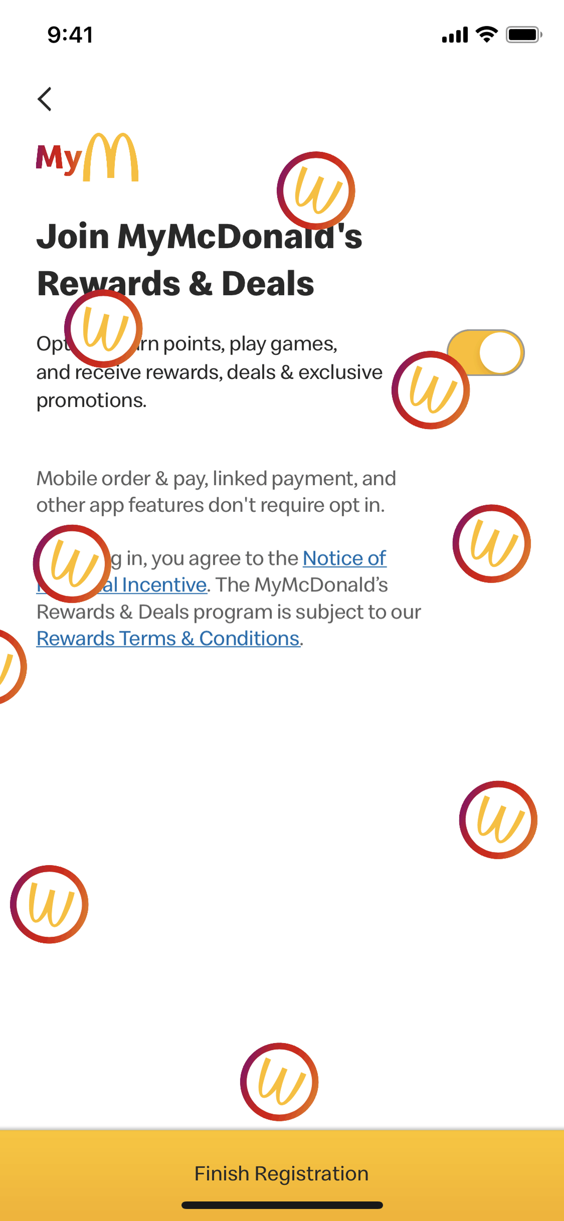 McDonald's iOS Food & Drink interface screenshot 11