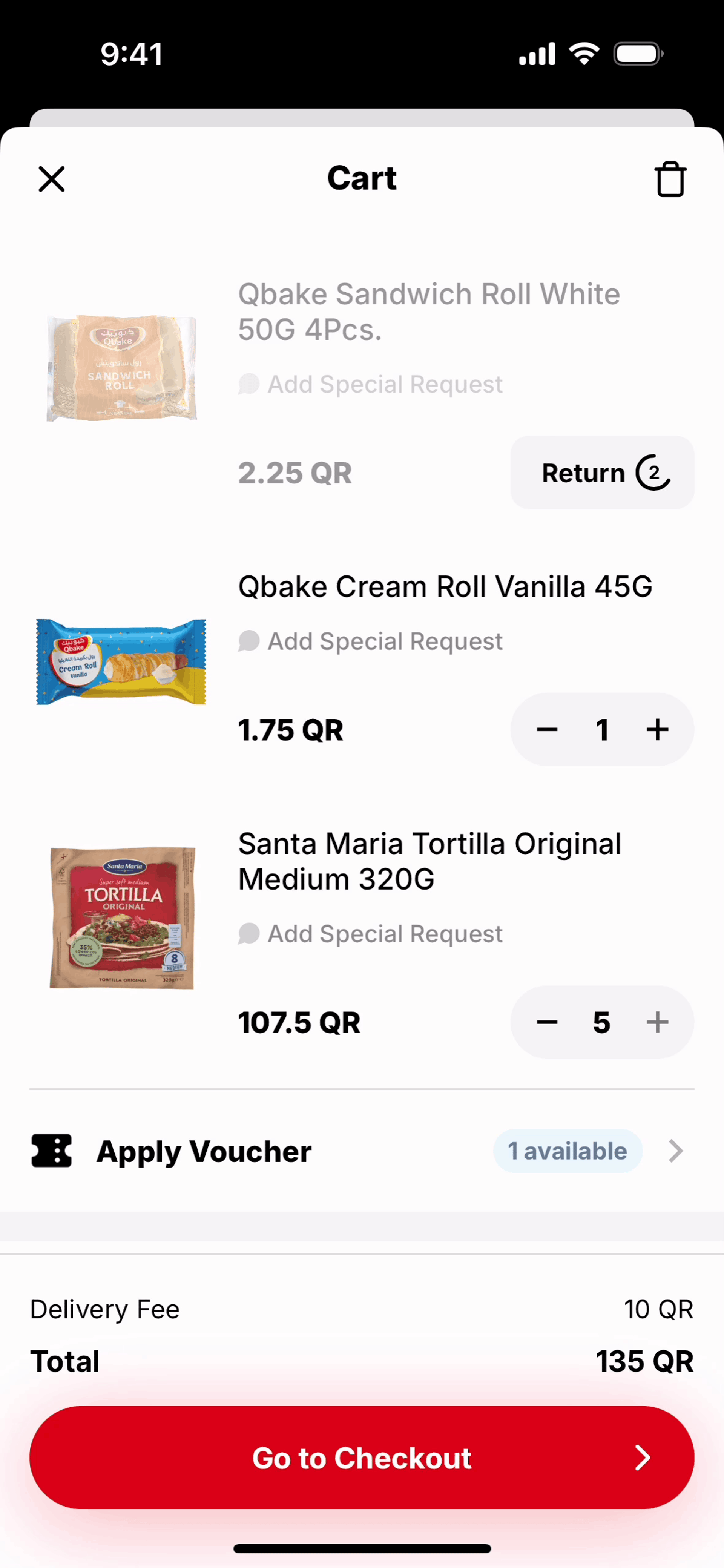 Snoonu iOS Shopping interface screenshot 6