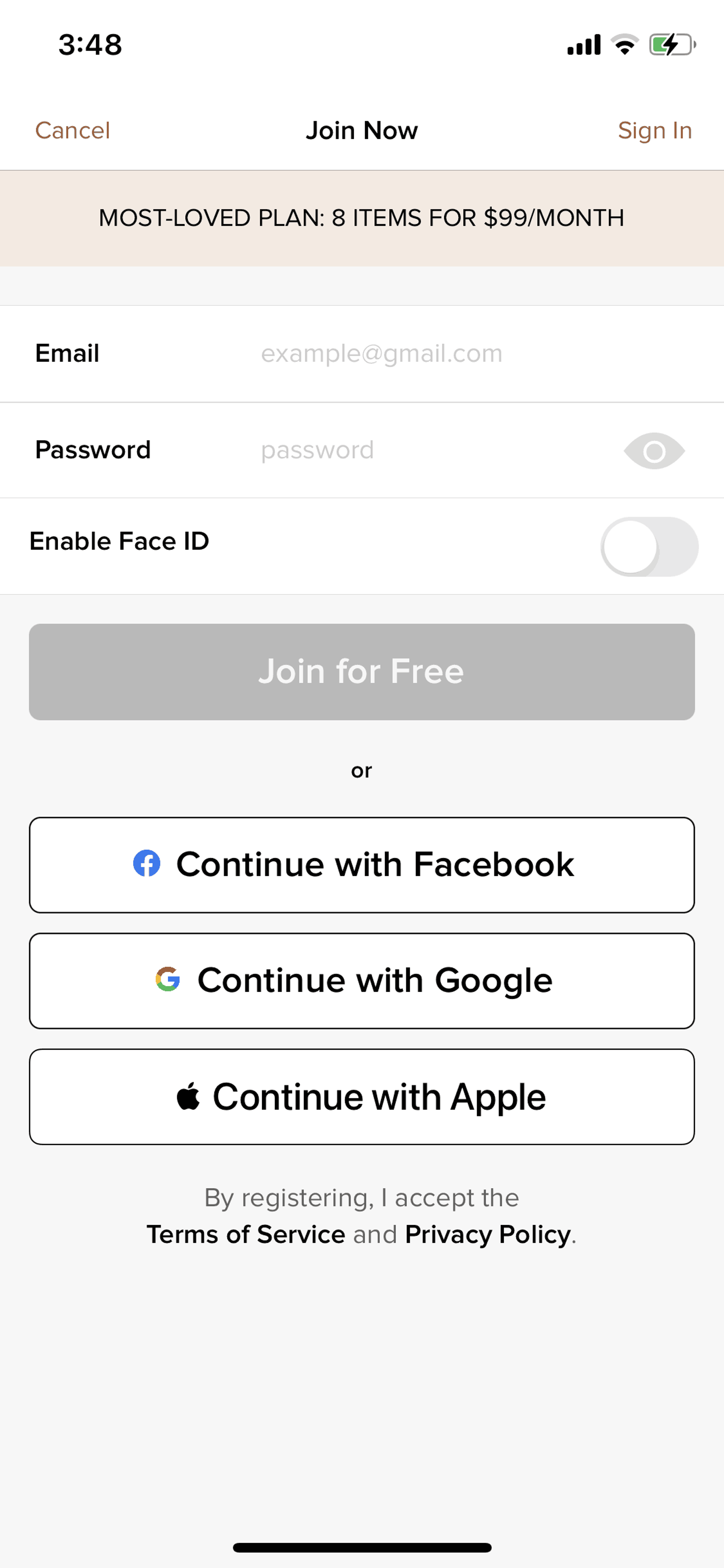 Rent the Runway iOS Shopping interface screenshot 6