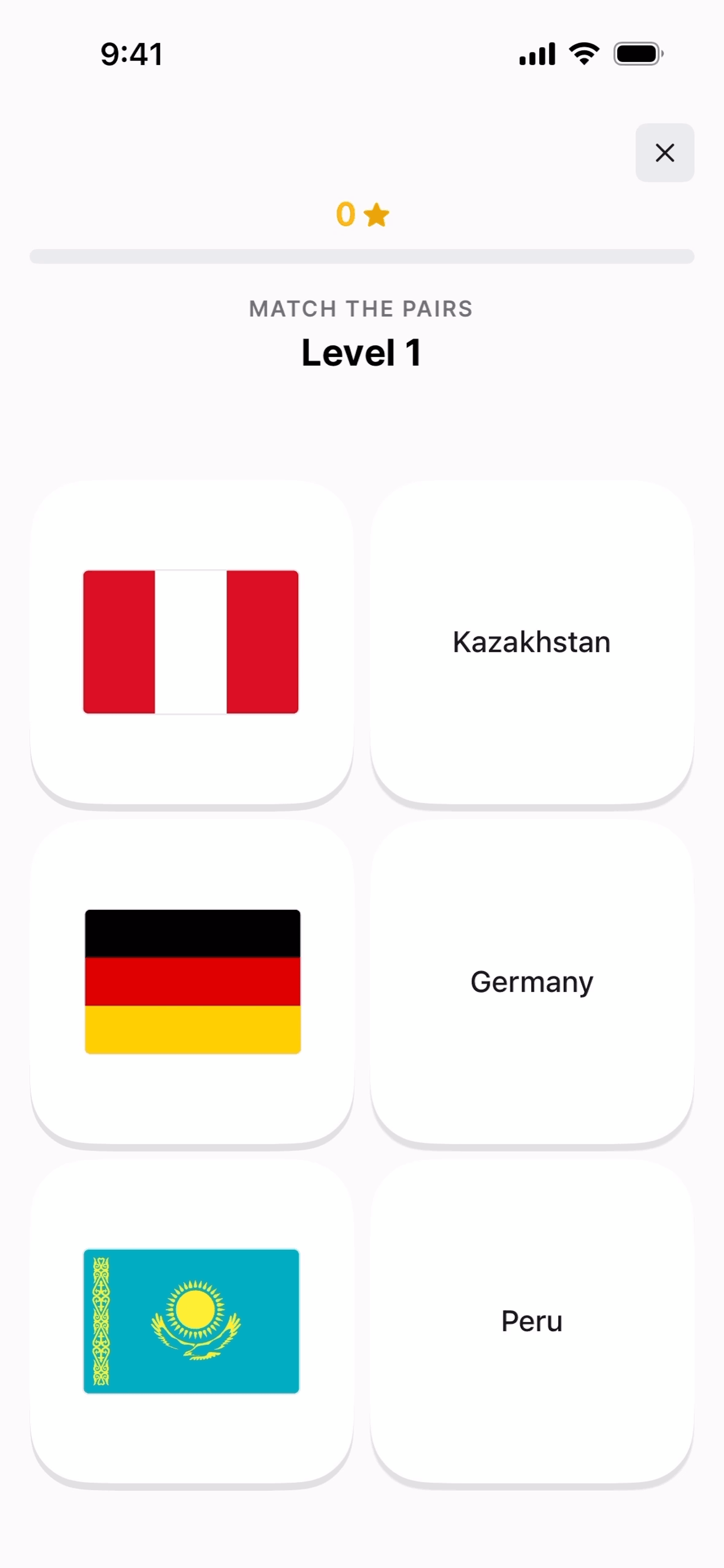Nibble iOS quiz interface screenshot 21