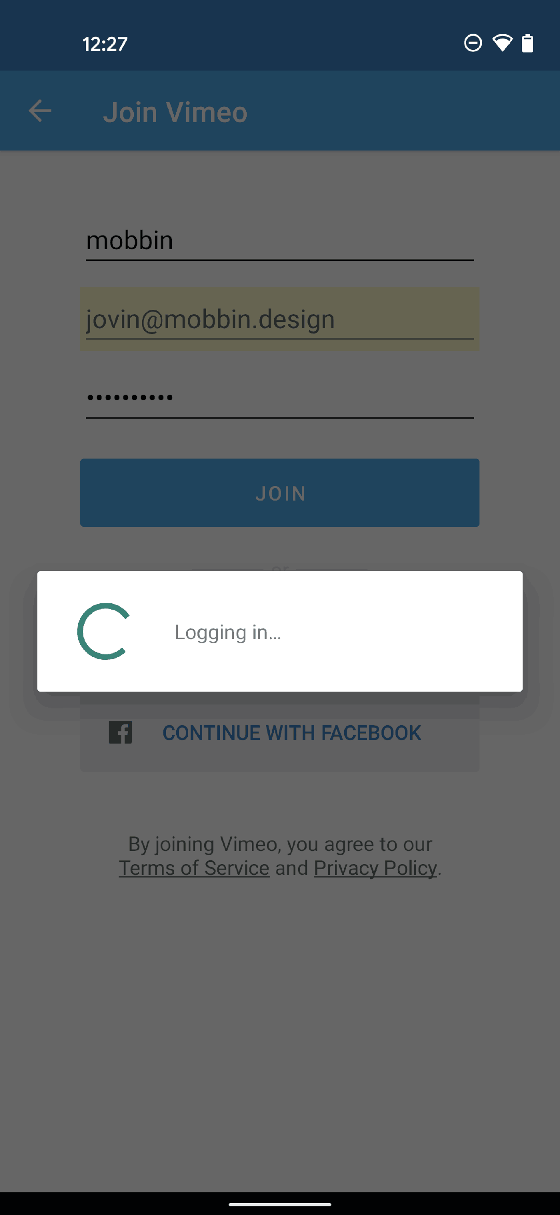 Vimeo Android Photo & Video interface screenshot 8