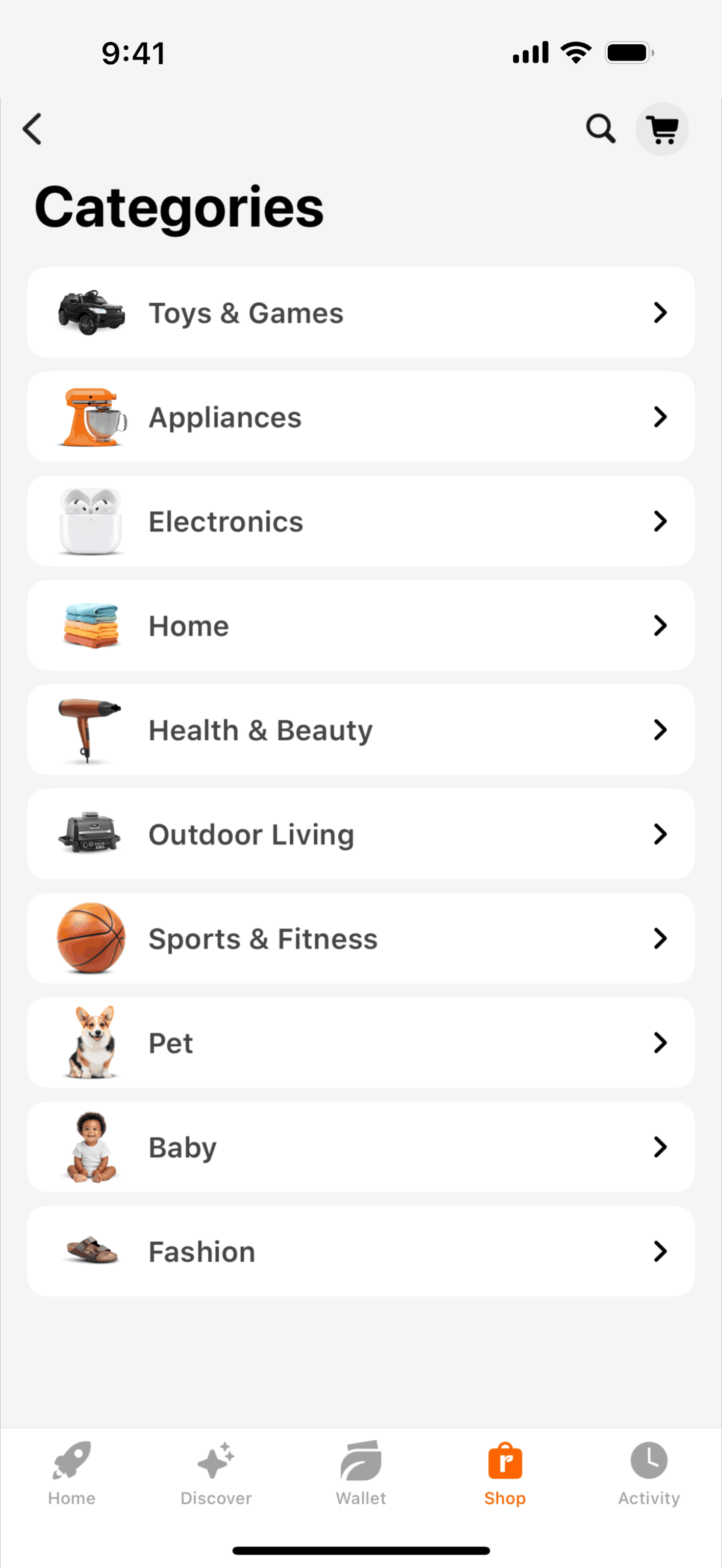 Everyday Rewards iOS Shopping interface screenshot 12