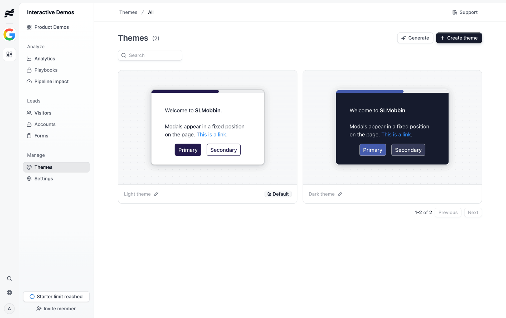 Navattic Web Business interface screenshot 18