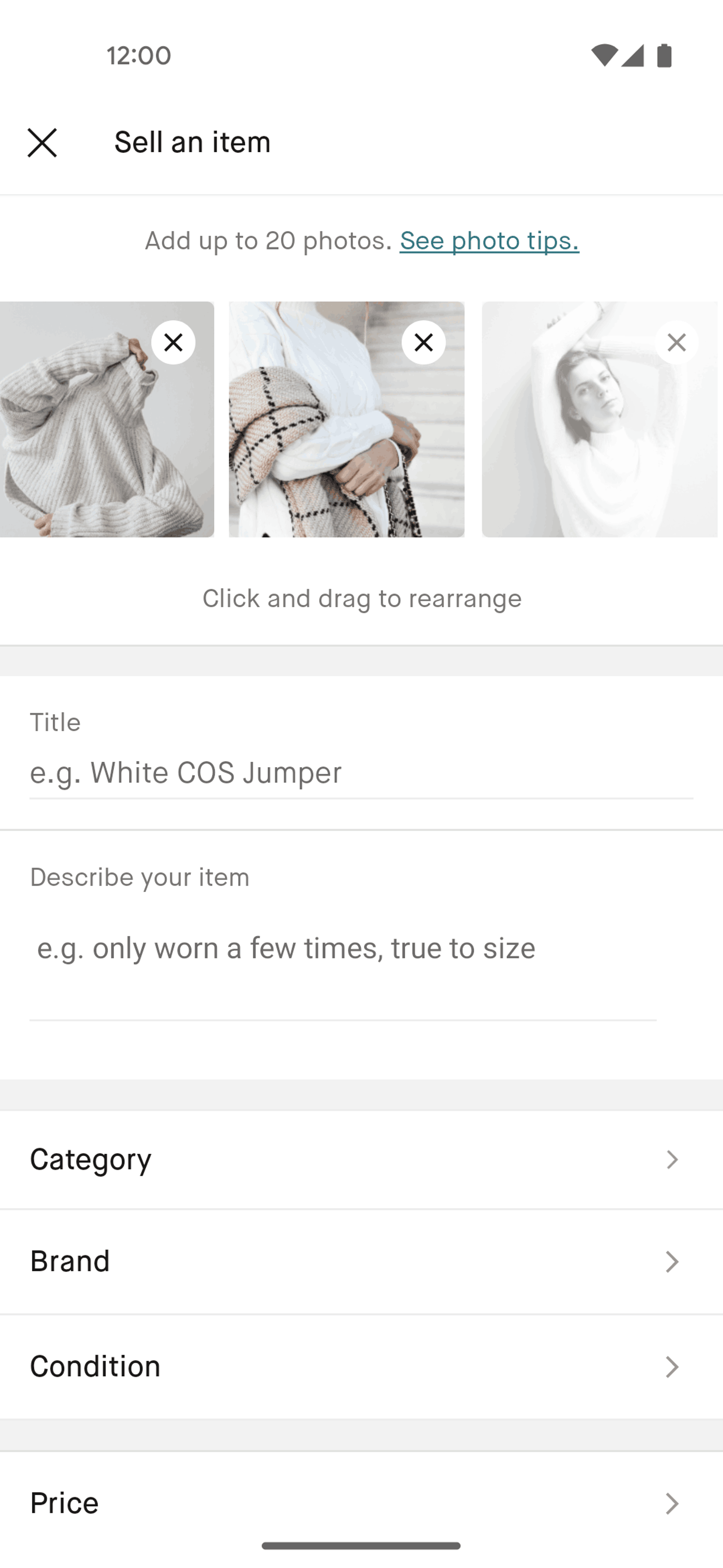 Vinted Android Shopping interface screenshot 15