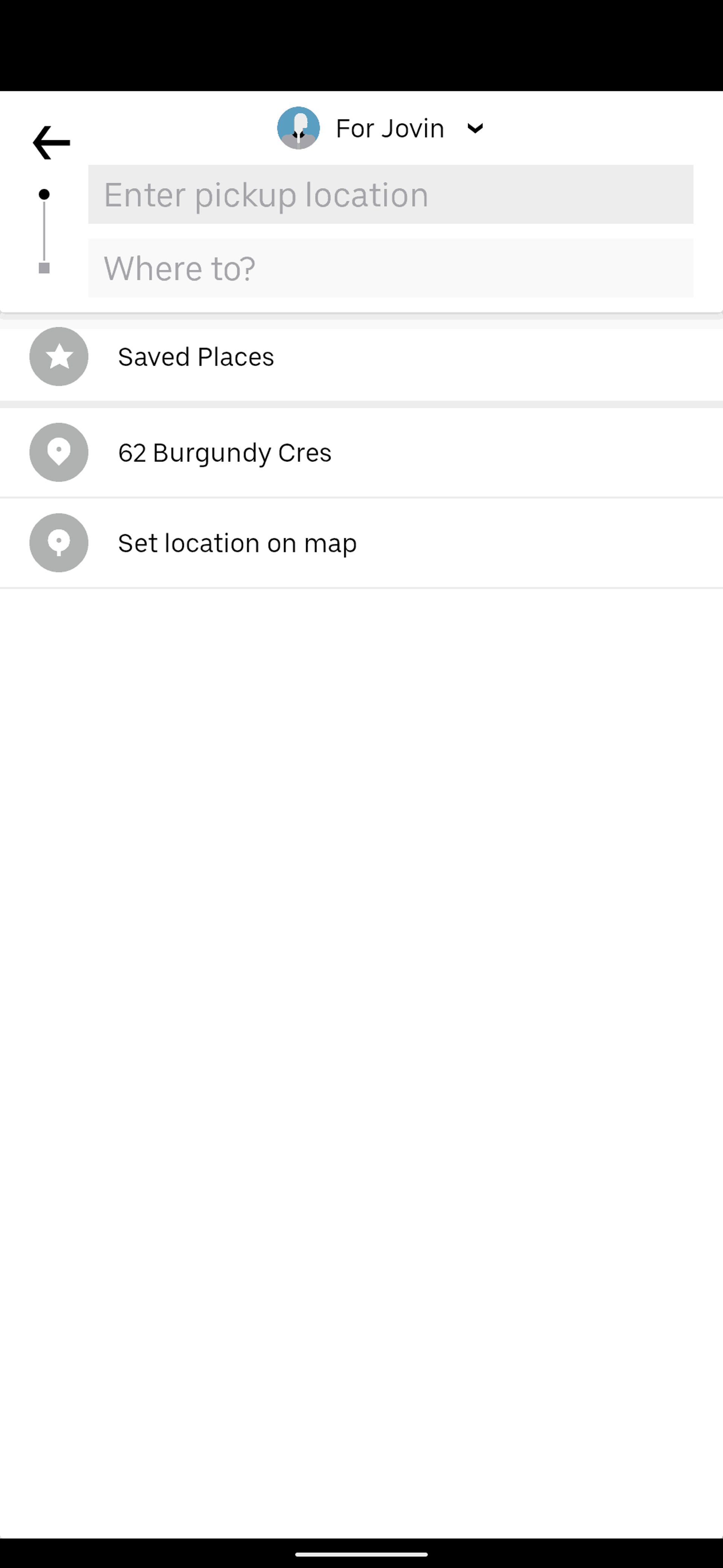 Uber Android Travel & Transportation interface screenshot 17