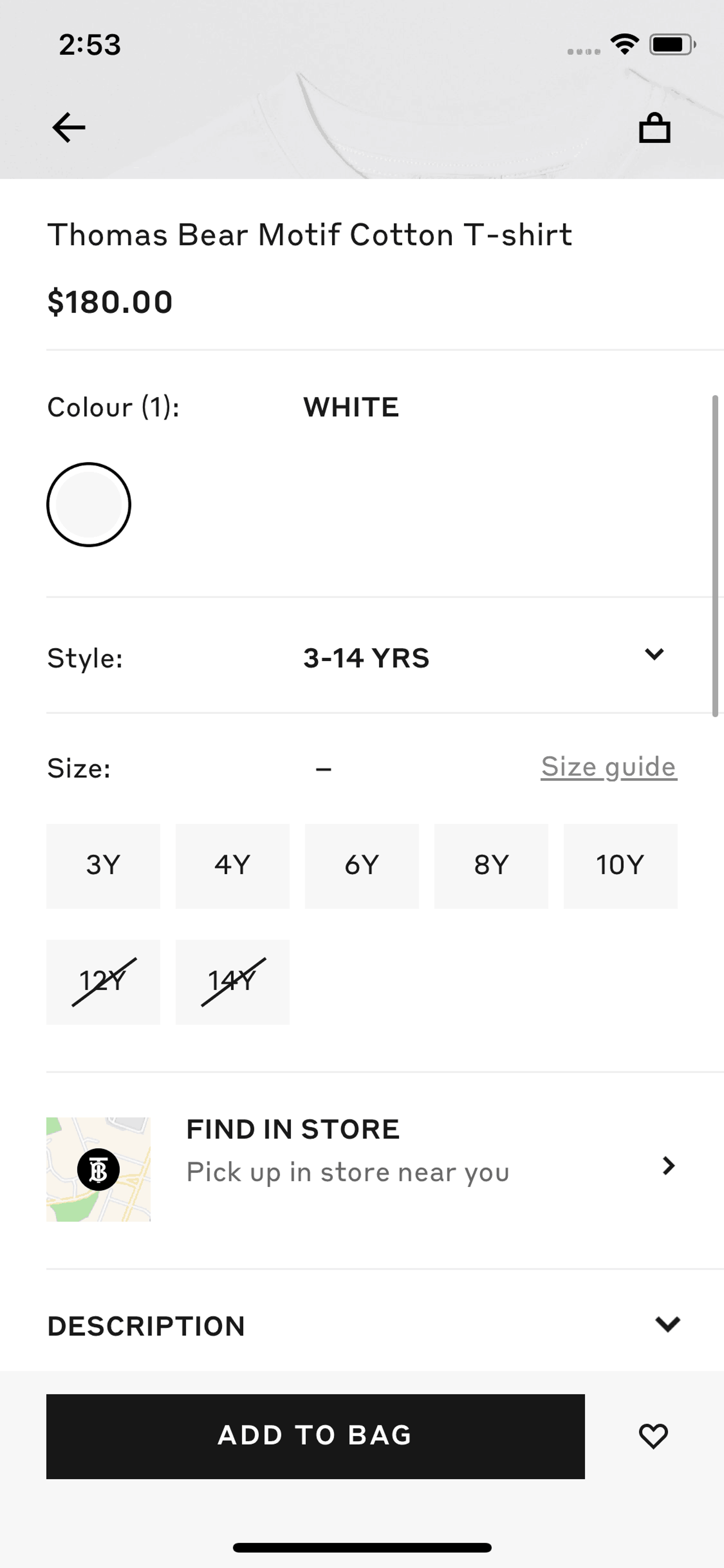 Burberry iOS Shopping interface screenshot 18