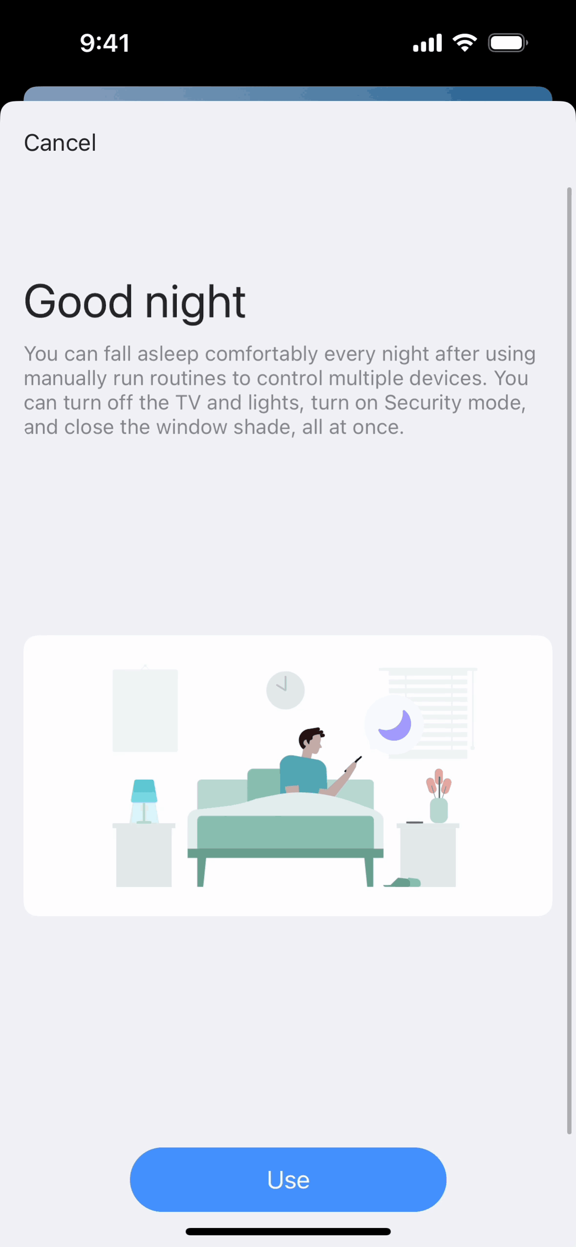 SmartThings iOS Productivity interface screenshot 8