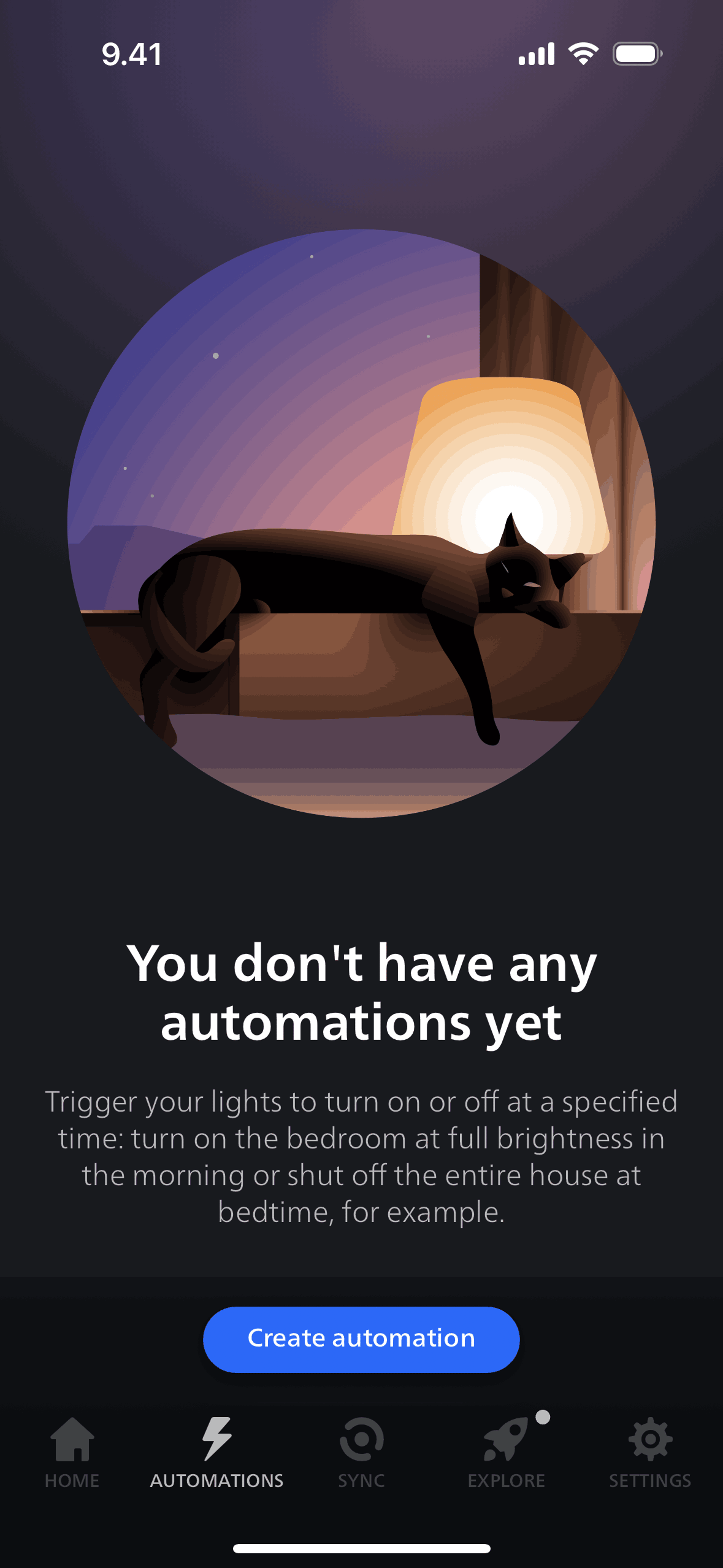 Philips Hue iOS Lifestyle interface screenshot 12