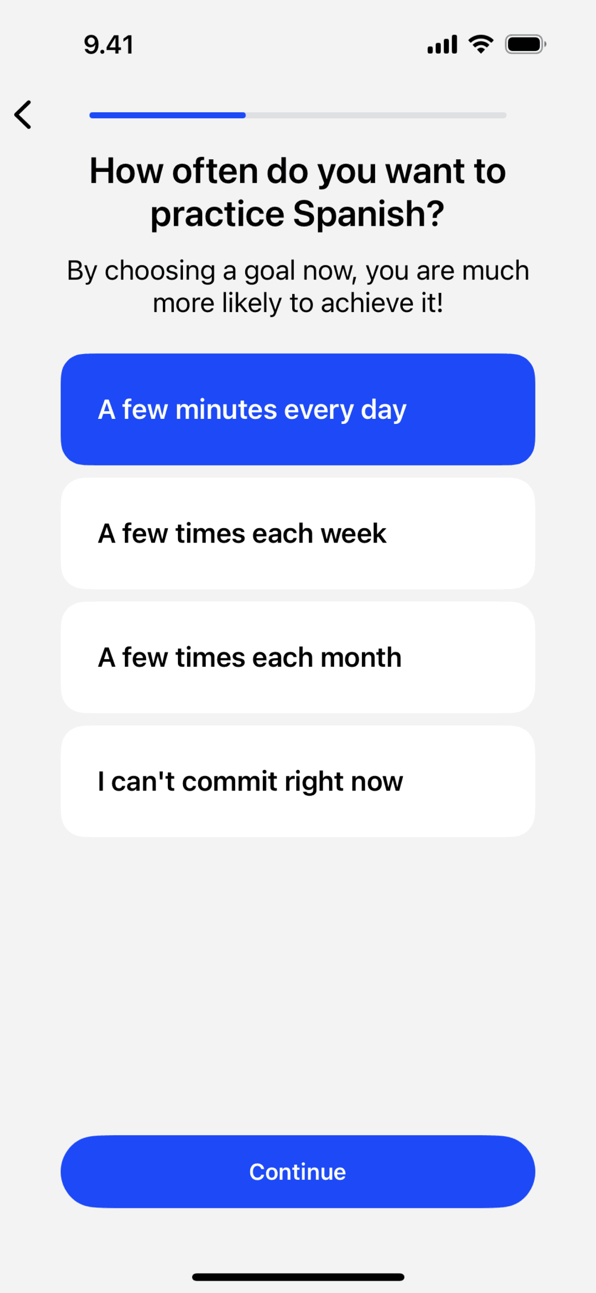 Speak iOS Education interface screenshot 11