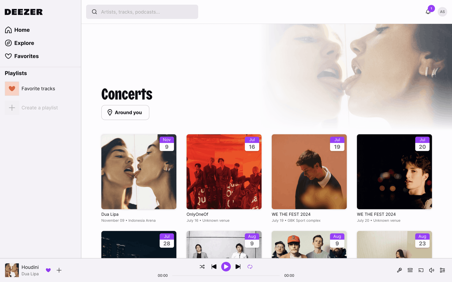 Deezer Web Entertainment interface screenshot 15