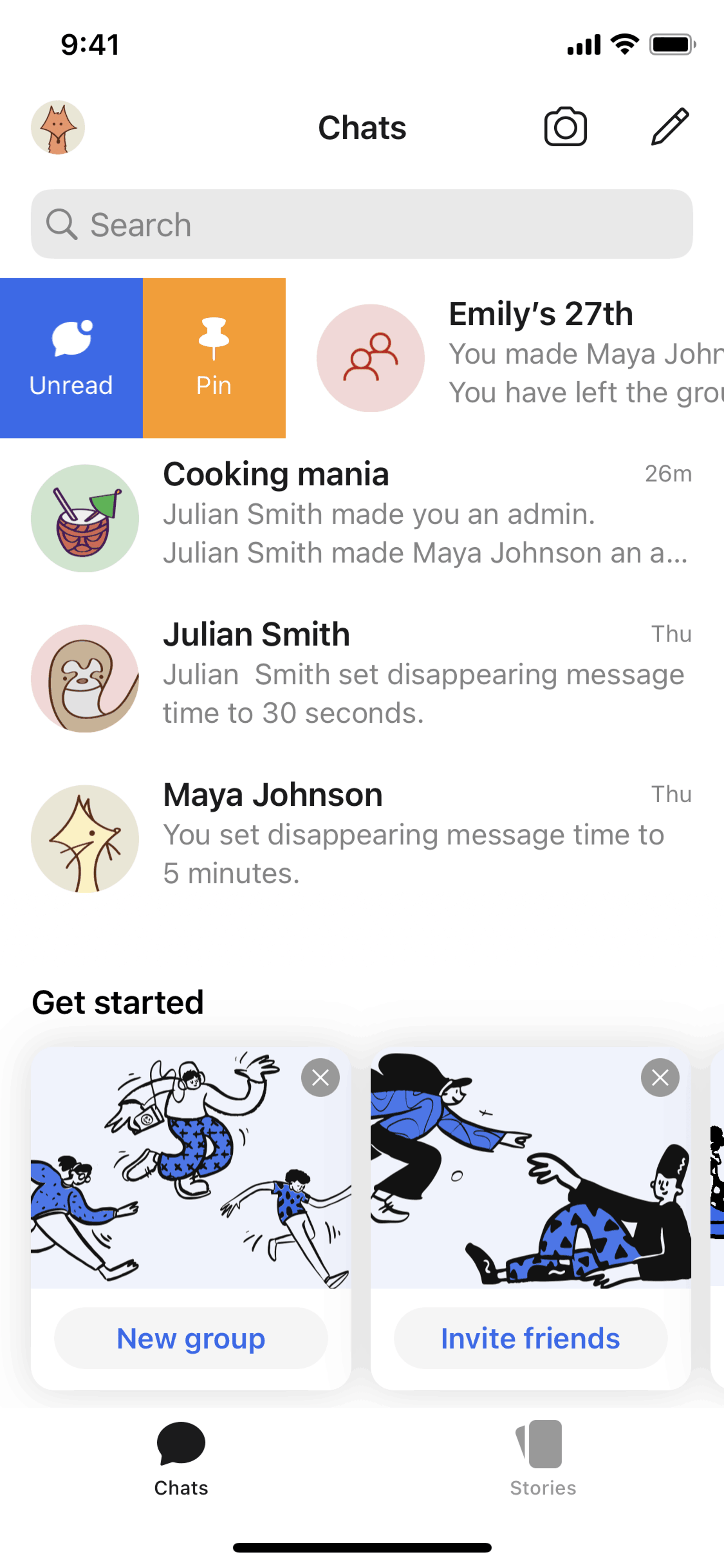 Signal iOS Social Networking interface screenshot 15