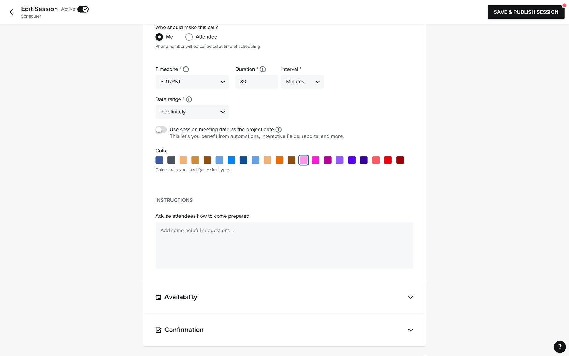HoneyBook Web Business interface screenshot 15