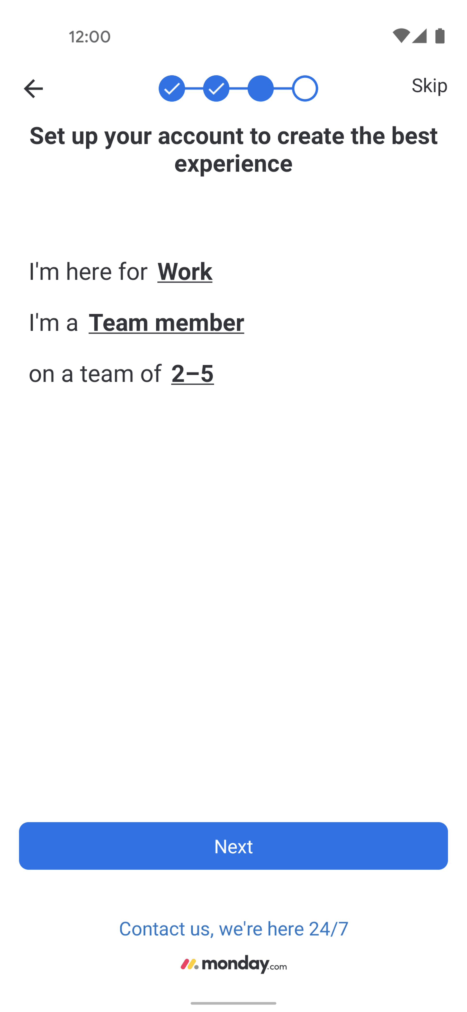 monday.com Android Collaboration interface screenshot 11