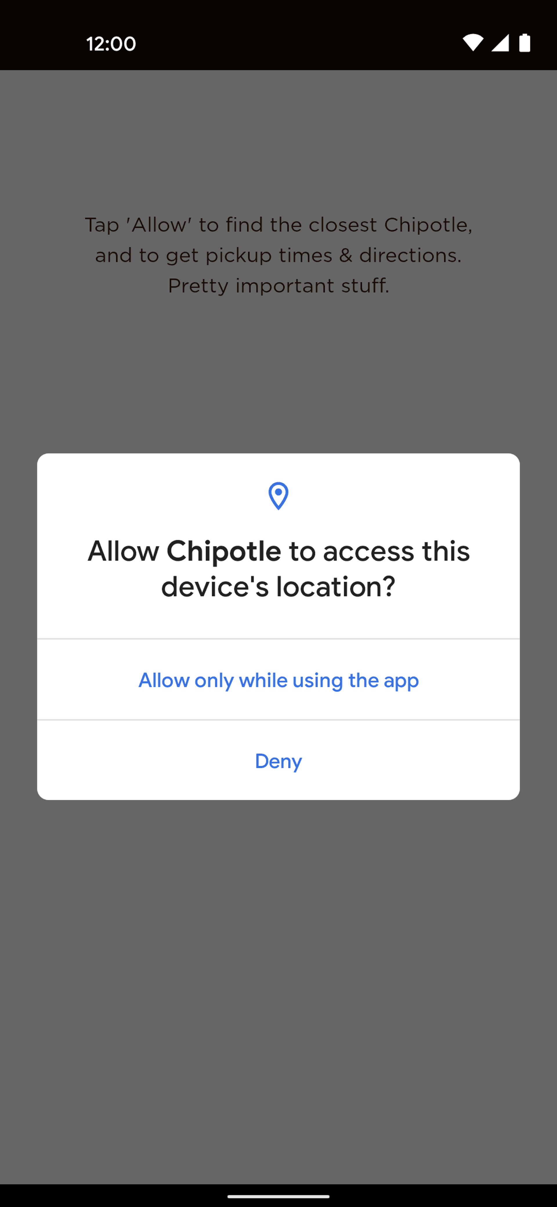 Chipotle Android Food & Drink interface screenshot 21