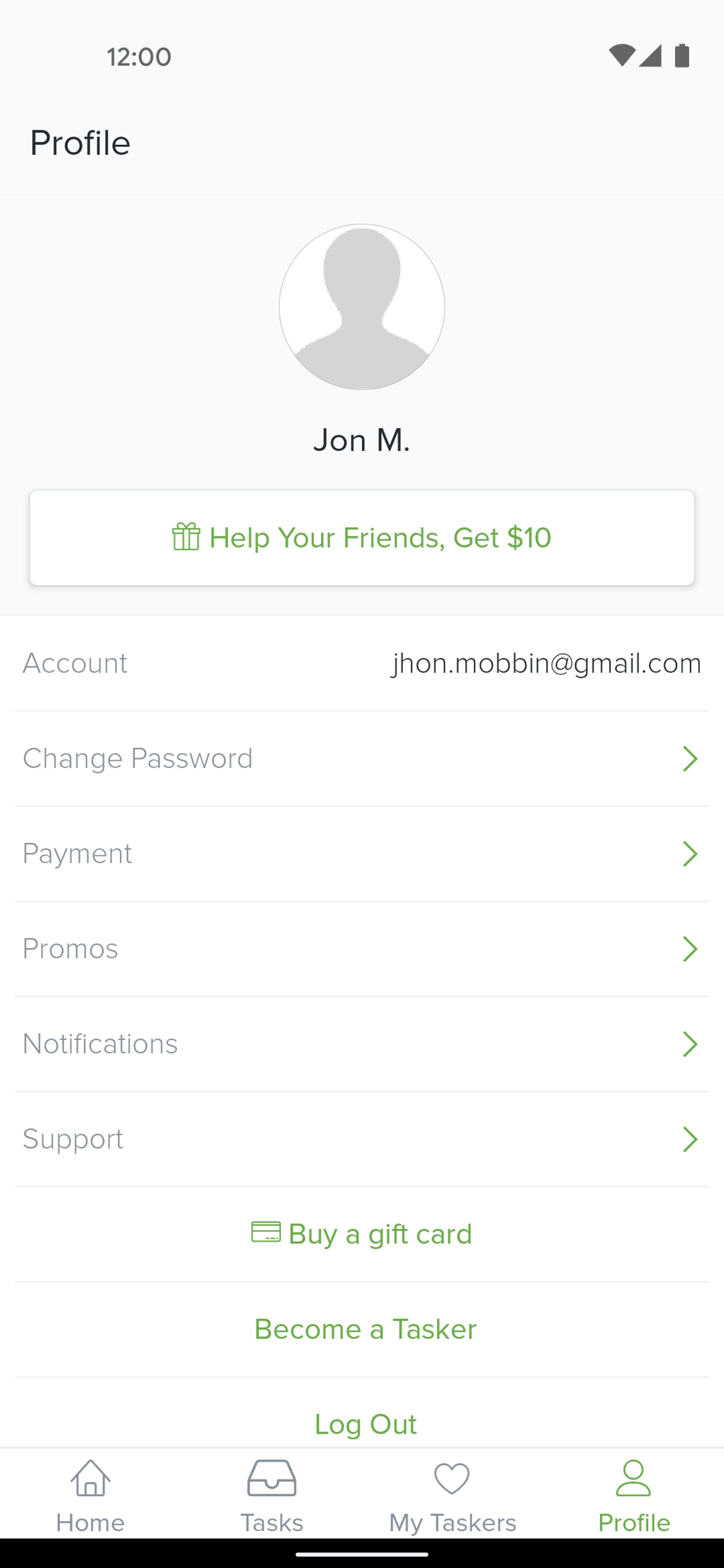 TaskRabbit Android Lifestyle interface screenshot 4