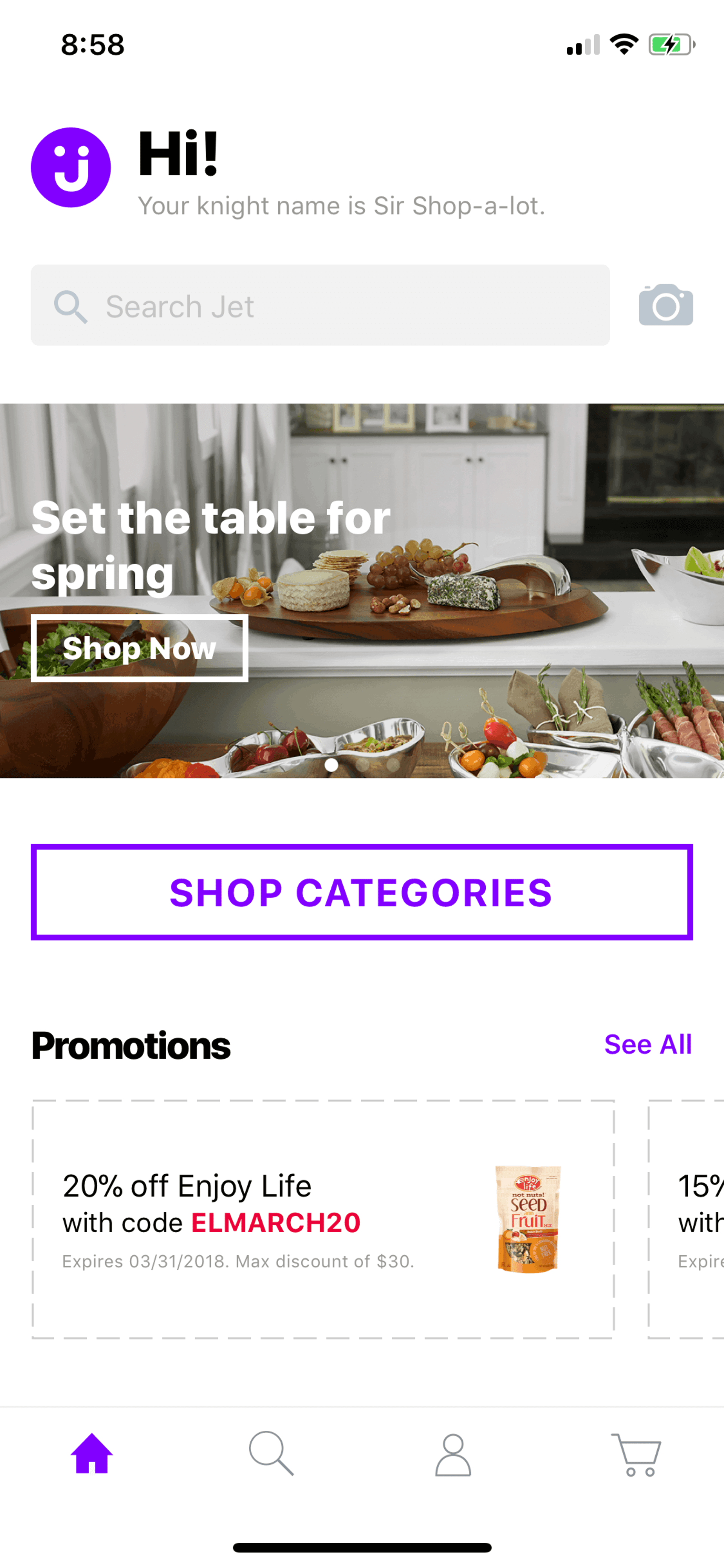 Jet iOS Shopping interface screenshot 3