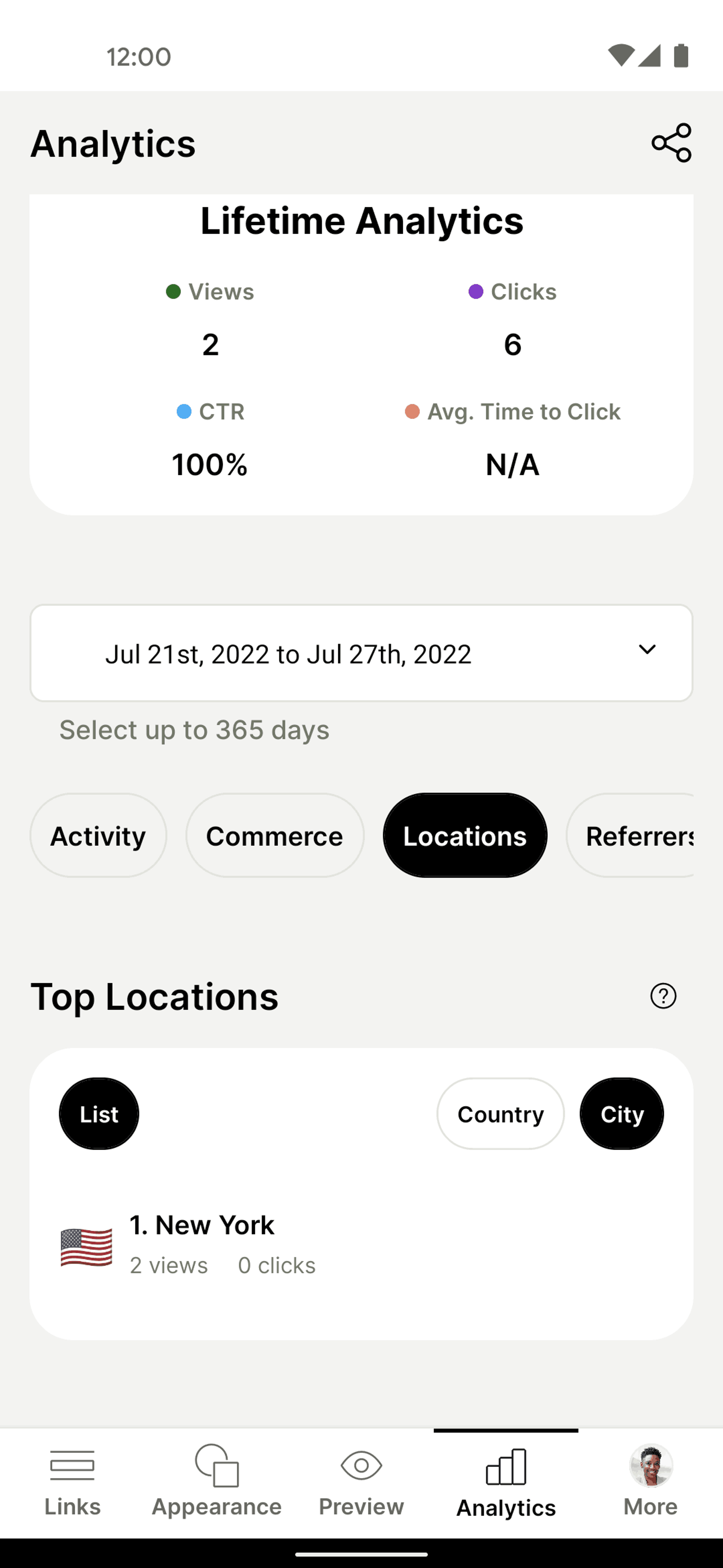 Linktree Android Social Networking interface screenshot 12
