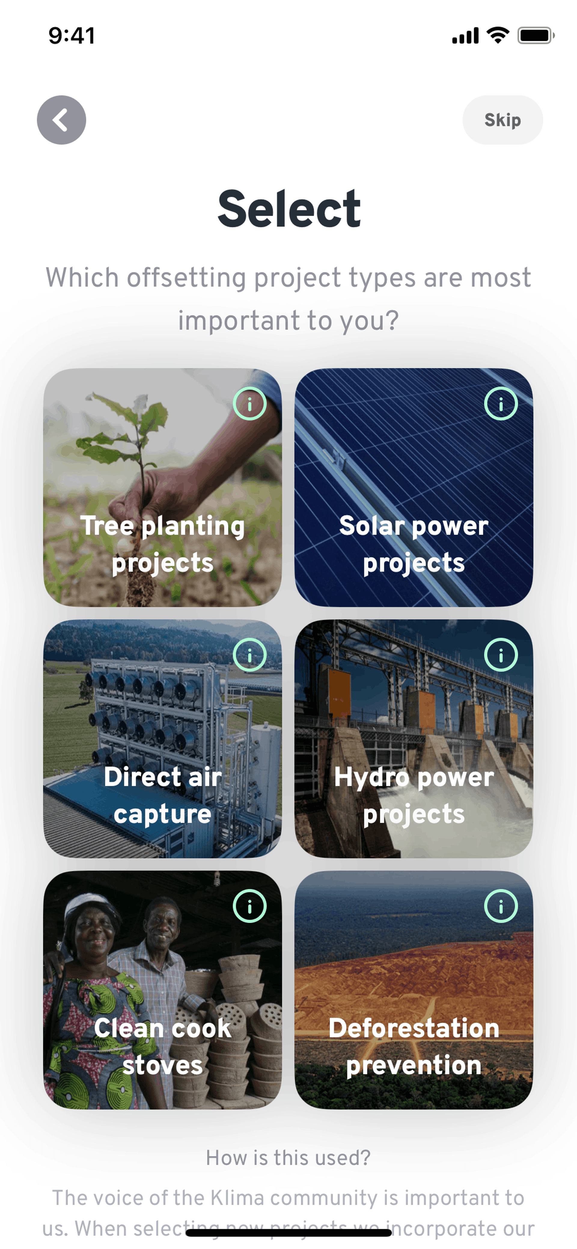 Klima iOS Lifestyle interface screenshot 23