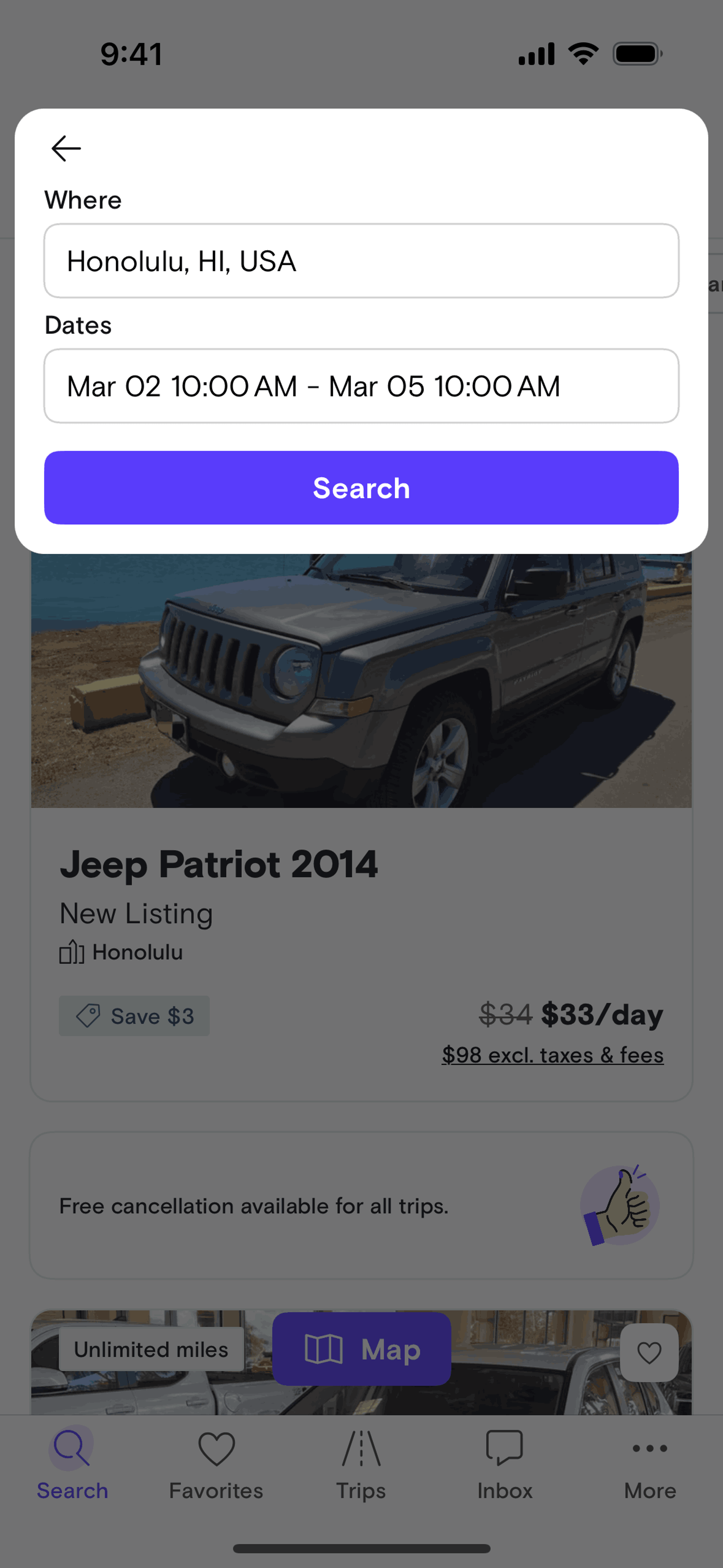 Turo iOS Travel & Transportation interface screenshot 7