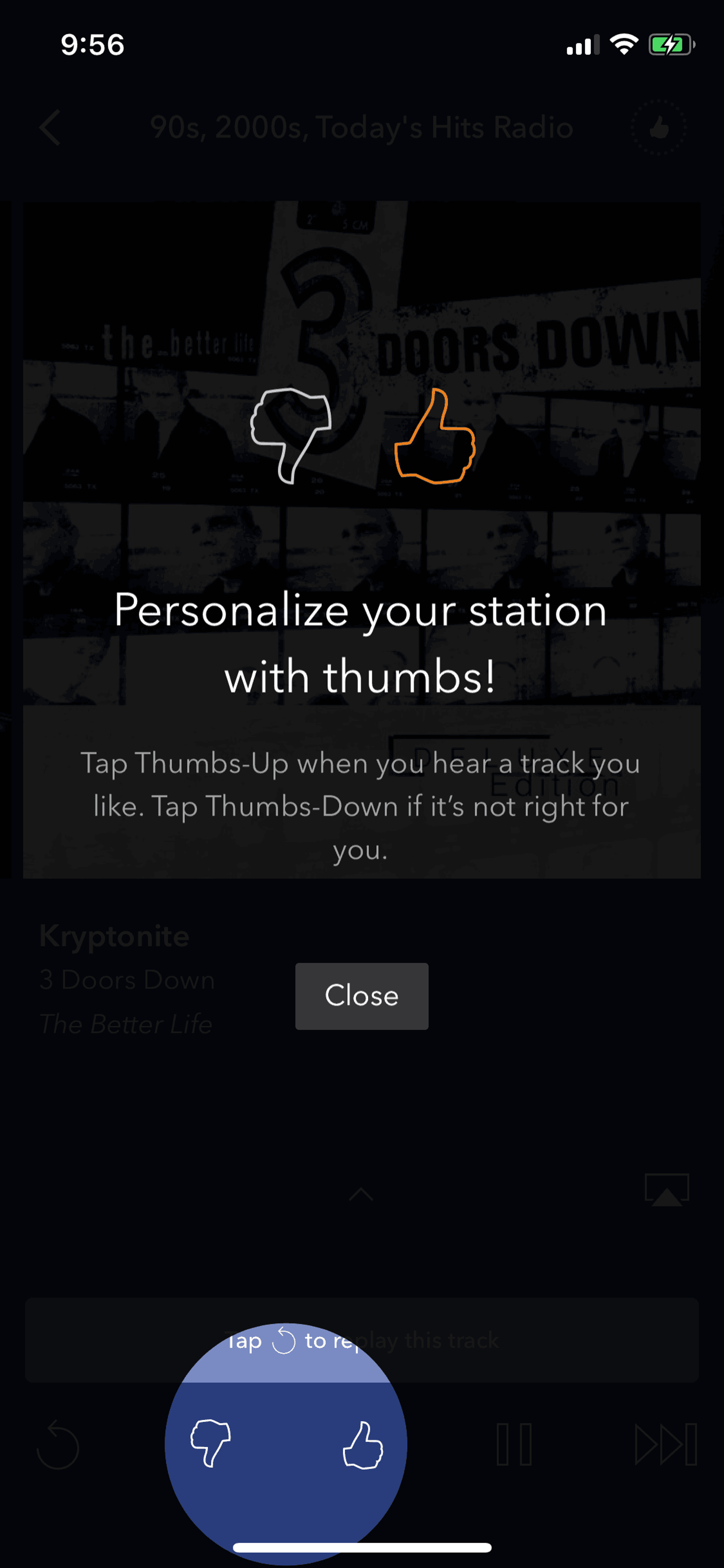 Pandora iOS Music & Audio interface screenshot 15