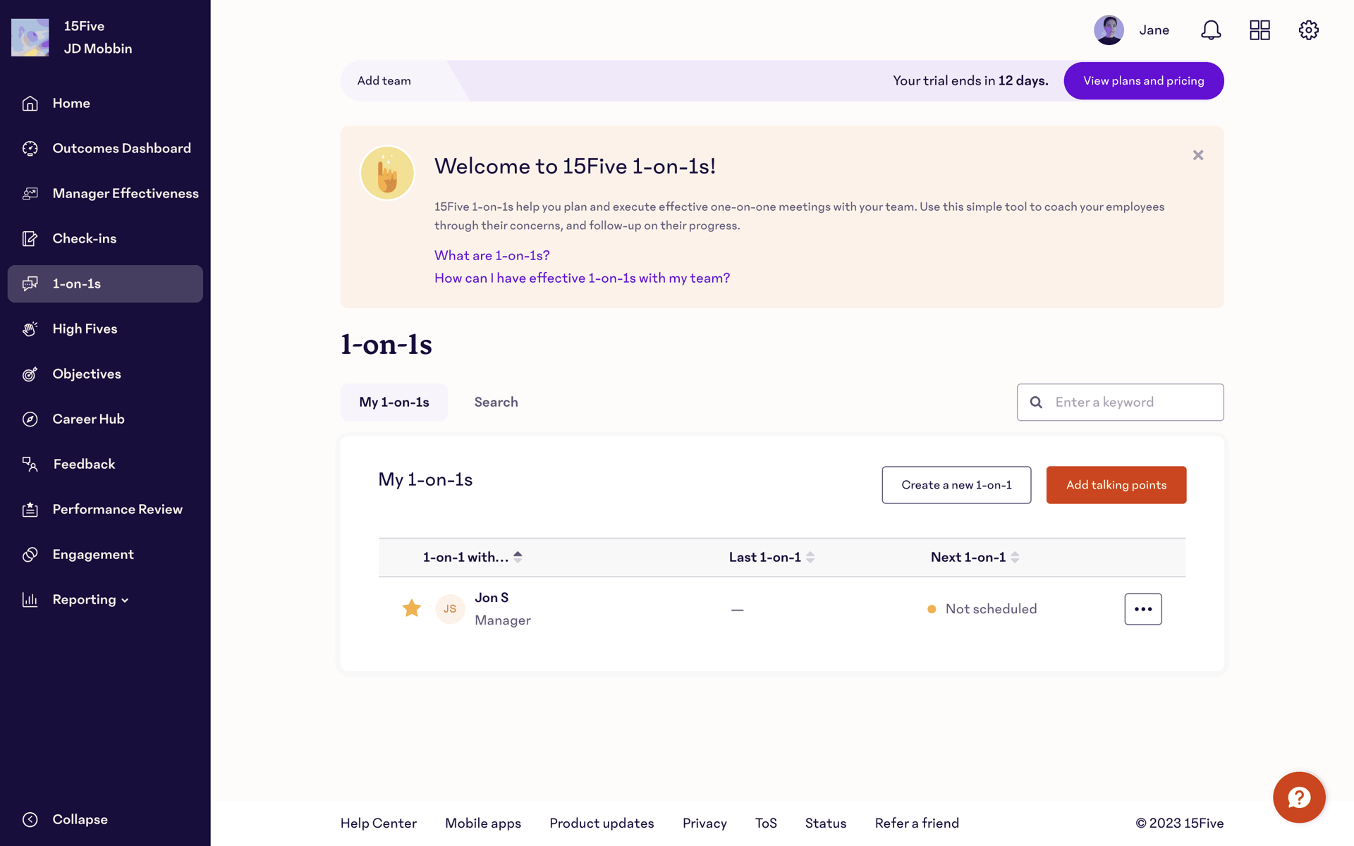15Five Web Business interface screenshot 16