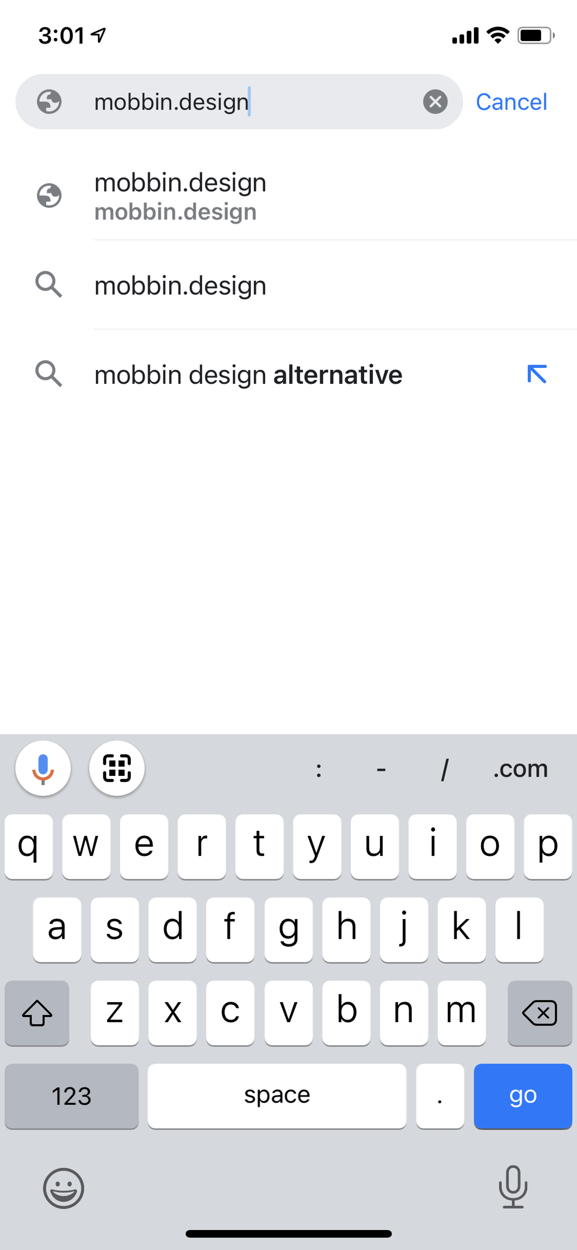 Google Chrome iOS Utilities interface screenshot 10