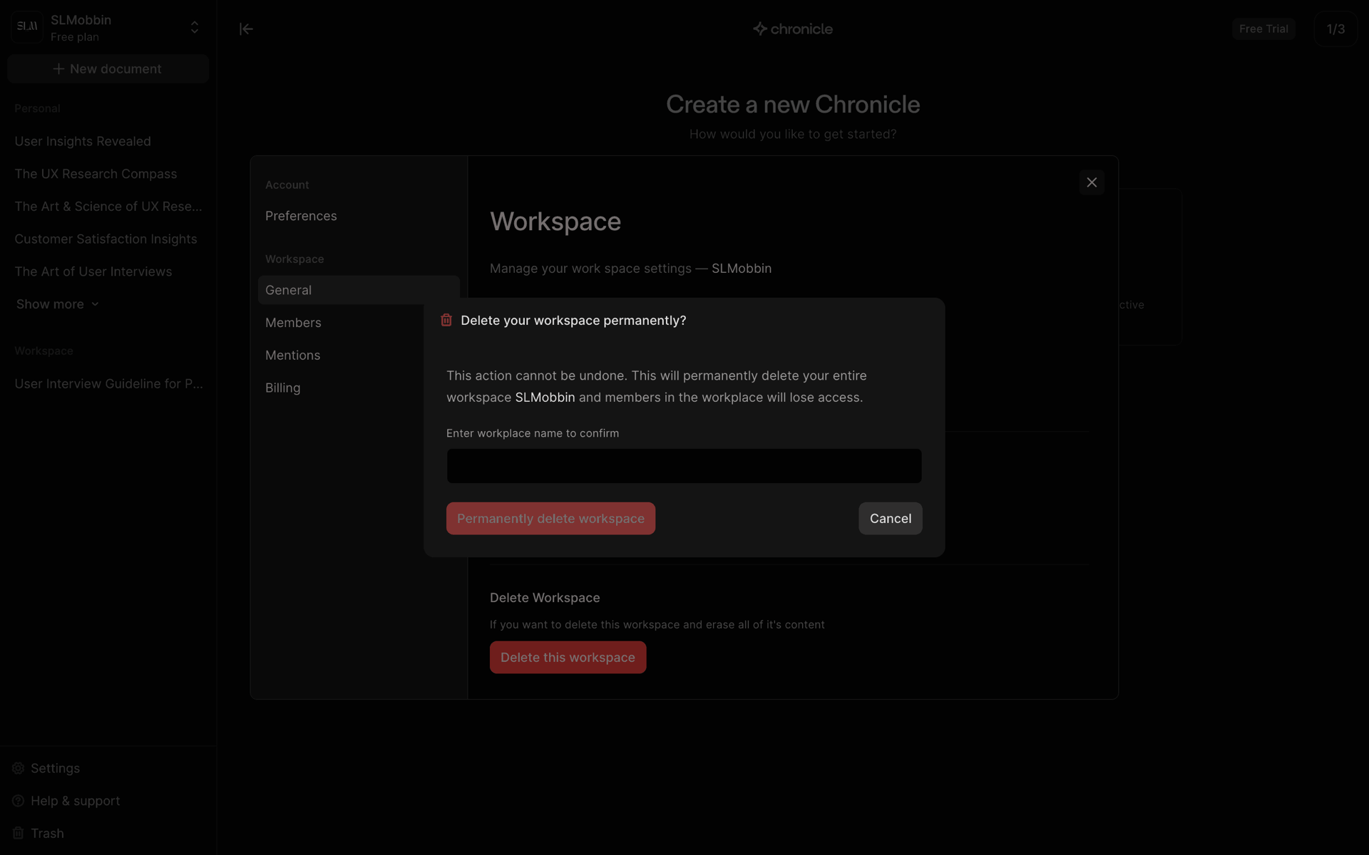 Chronicle Web AI interface screenshot 19