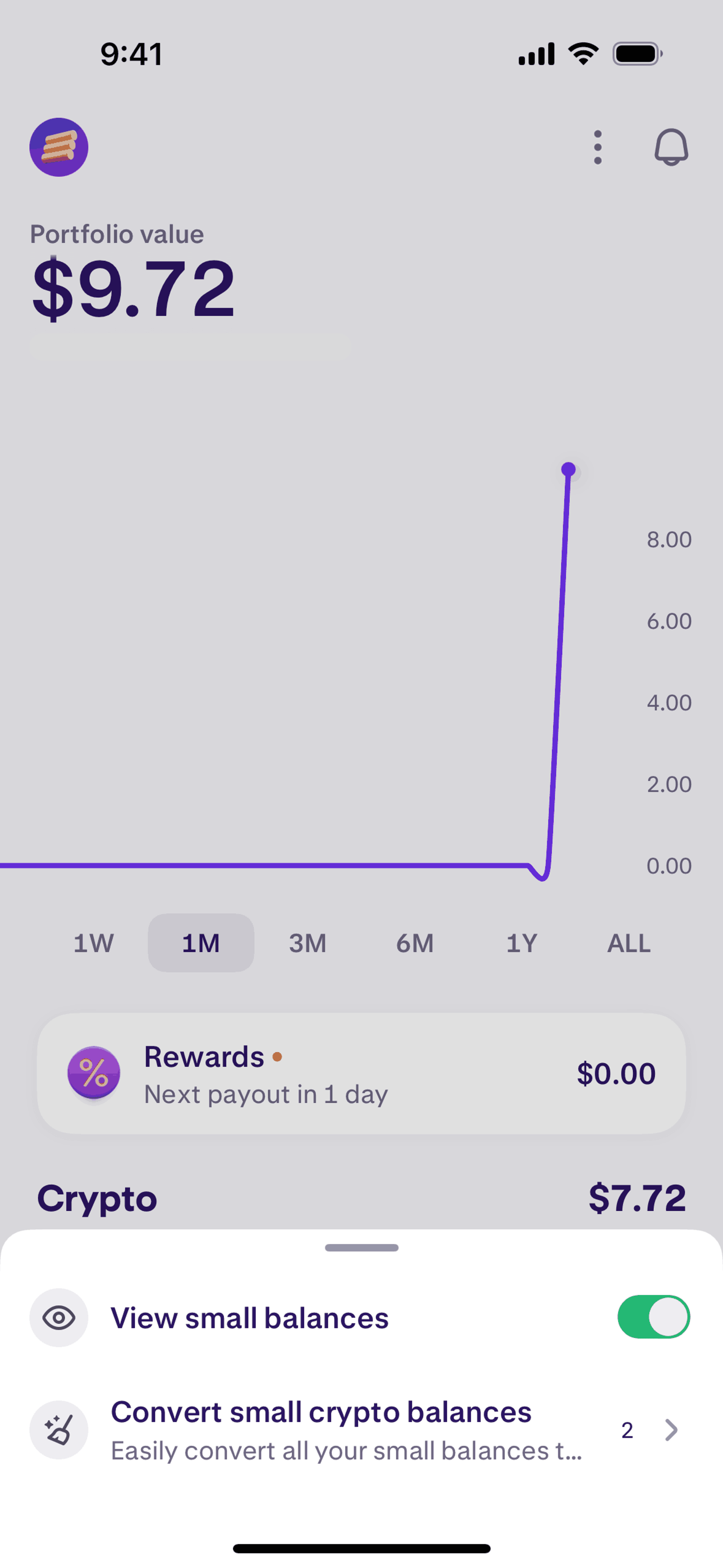 Kraken iOS Finance interface screenshot 12