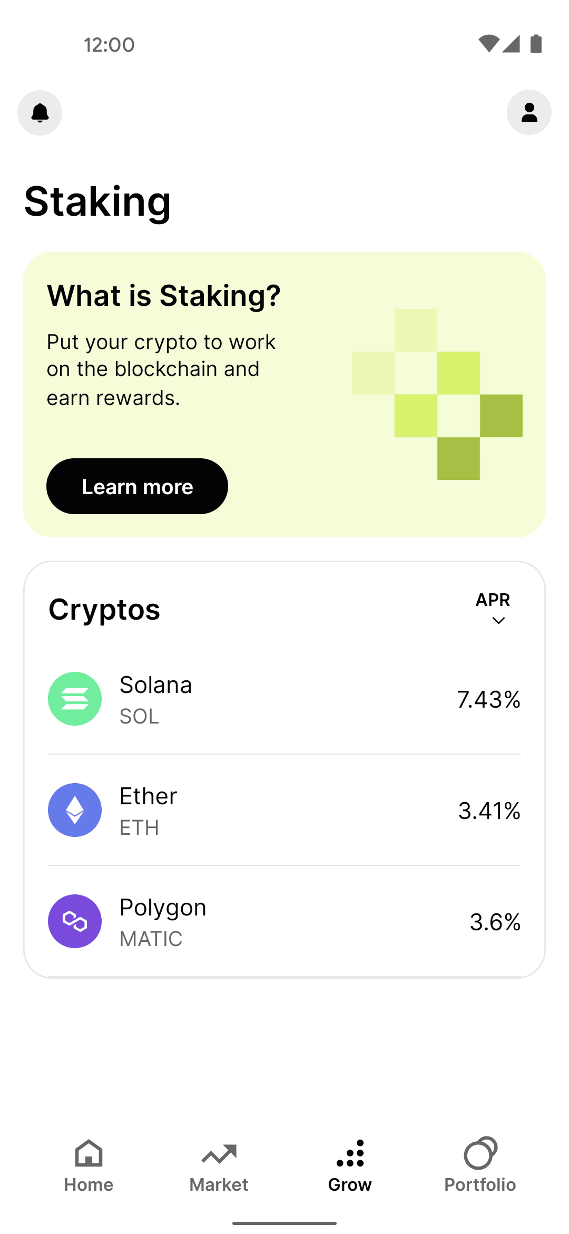 Gemini Android Finance interface screenshot 23