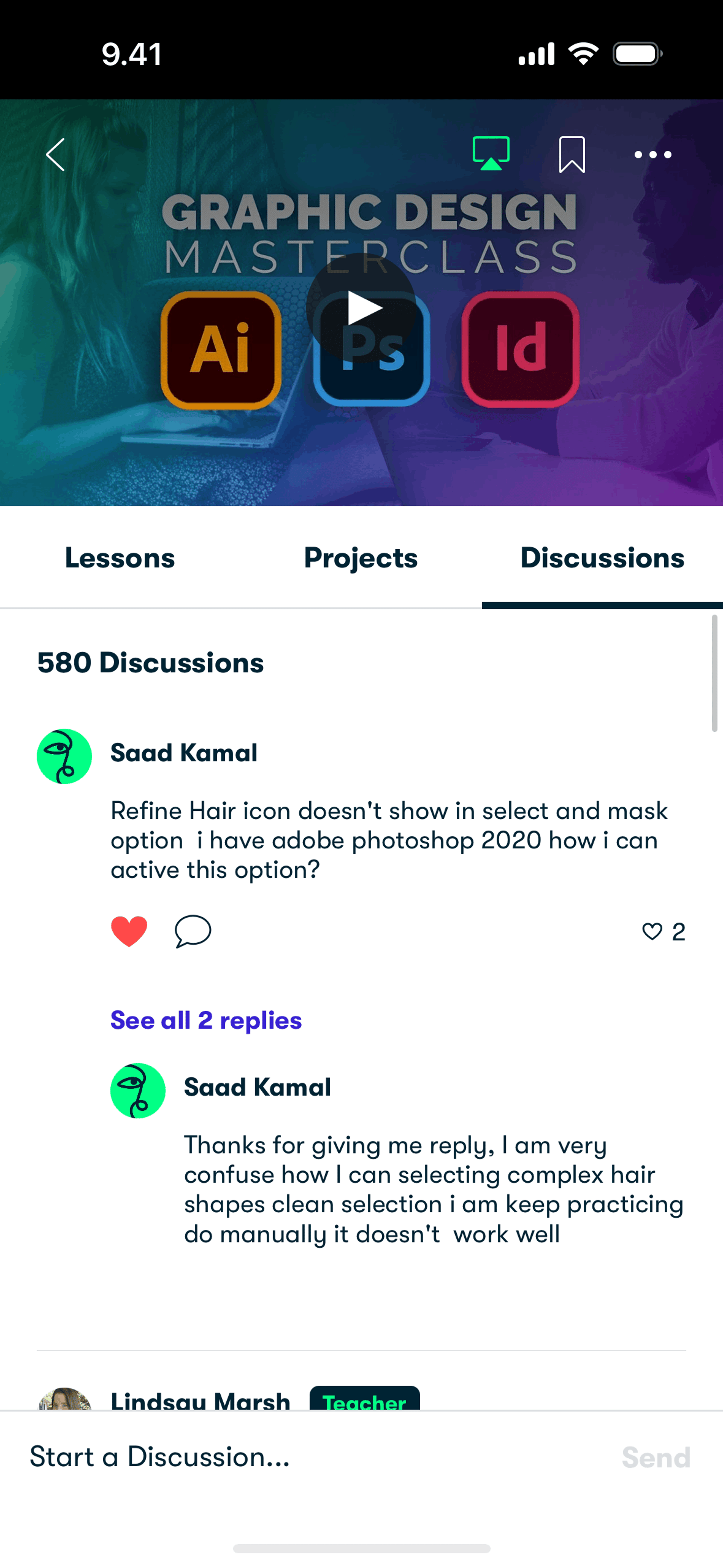 Skillshare iOS Education interface screenshot 20