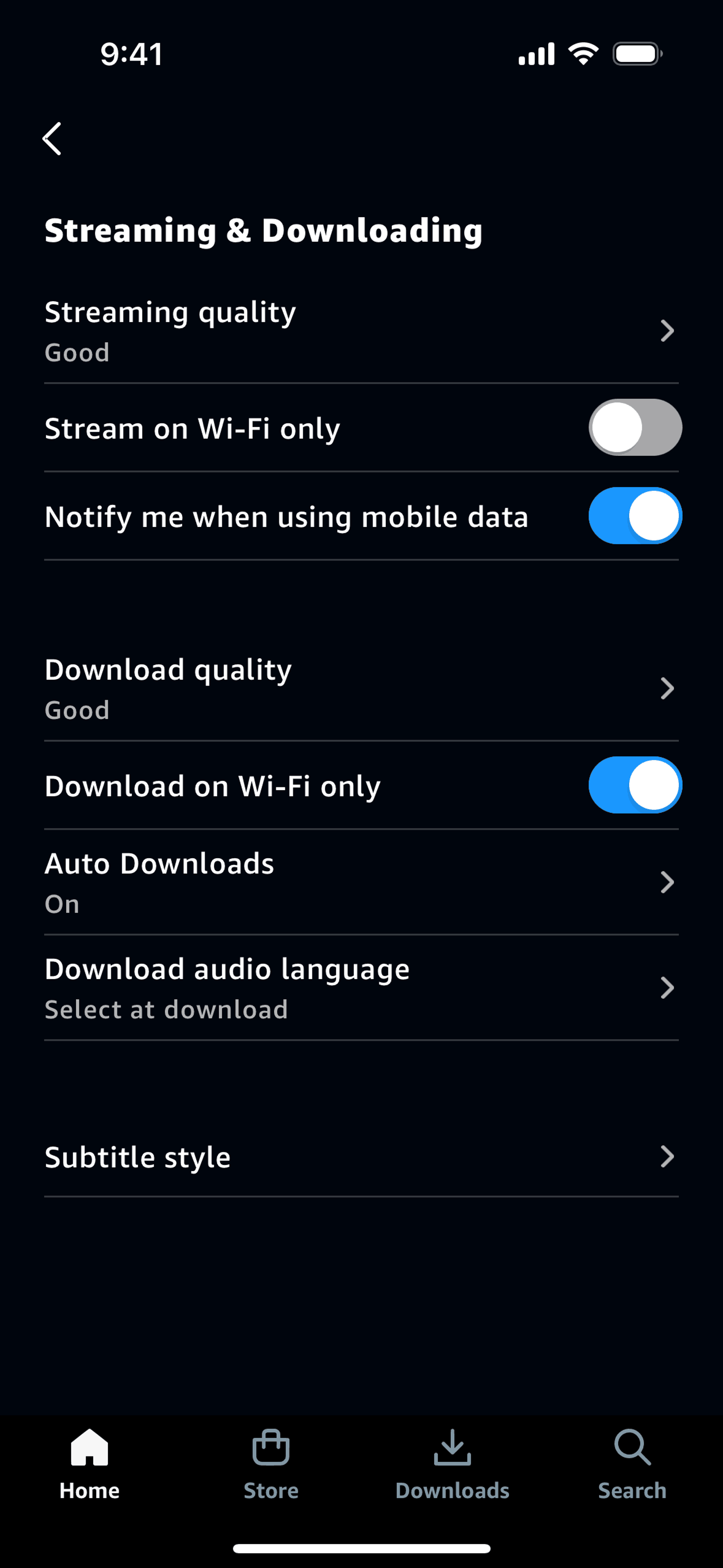 Prime Video iOS Entertainment interface screenshot 21