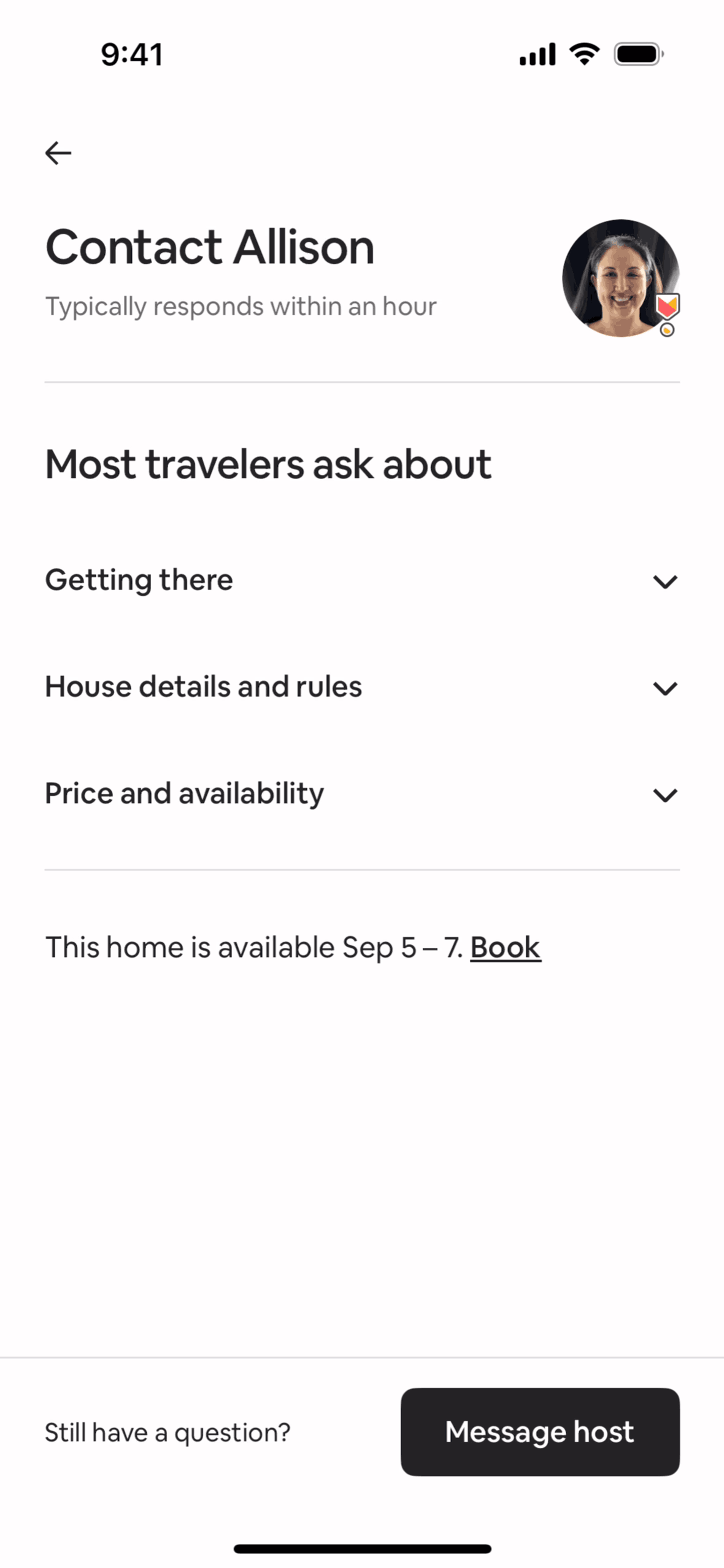 Airbnb iOS Real Estate interface screenshot 16