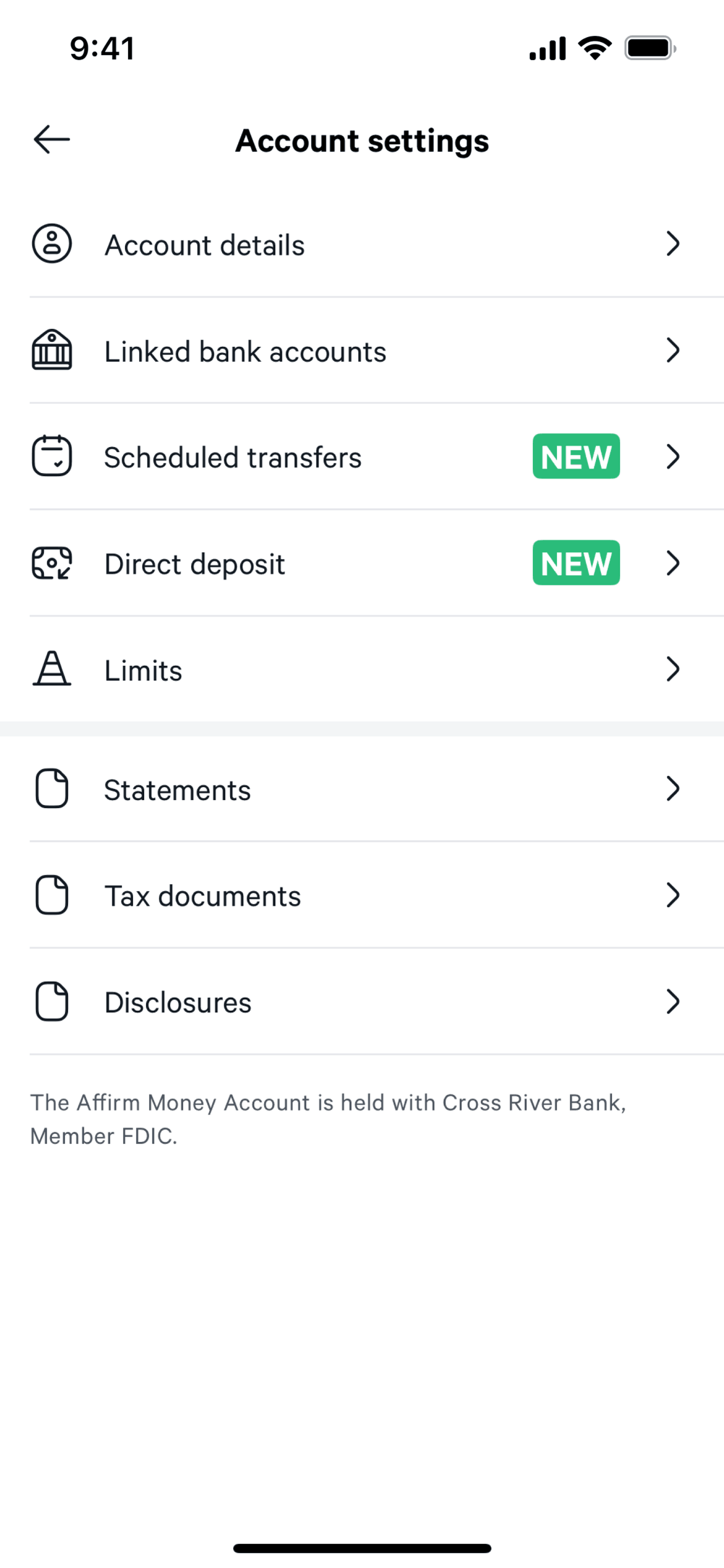 Affirm iOS Finance interface screenshot 21