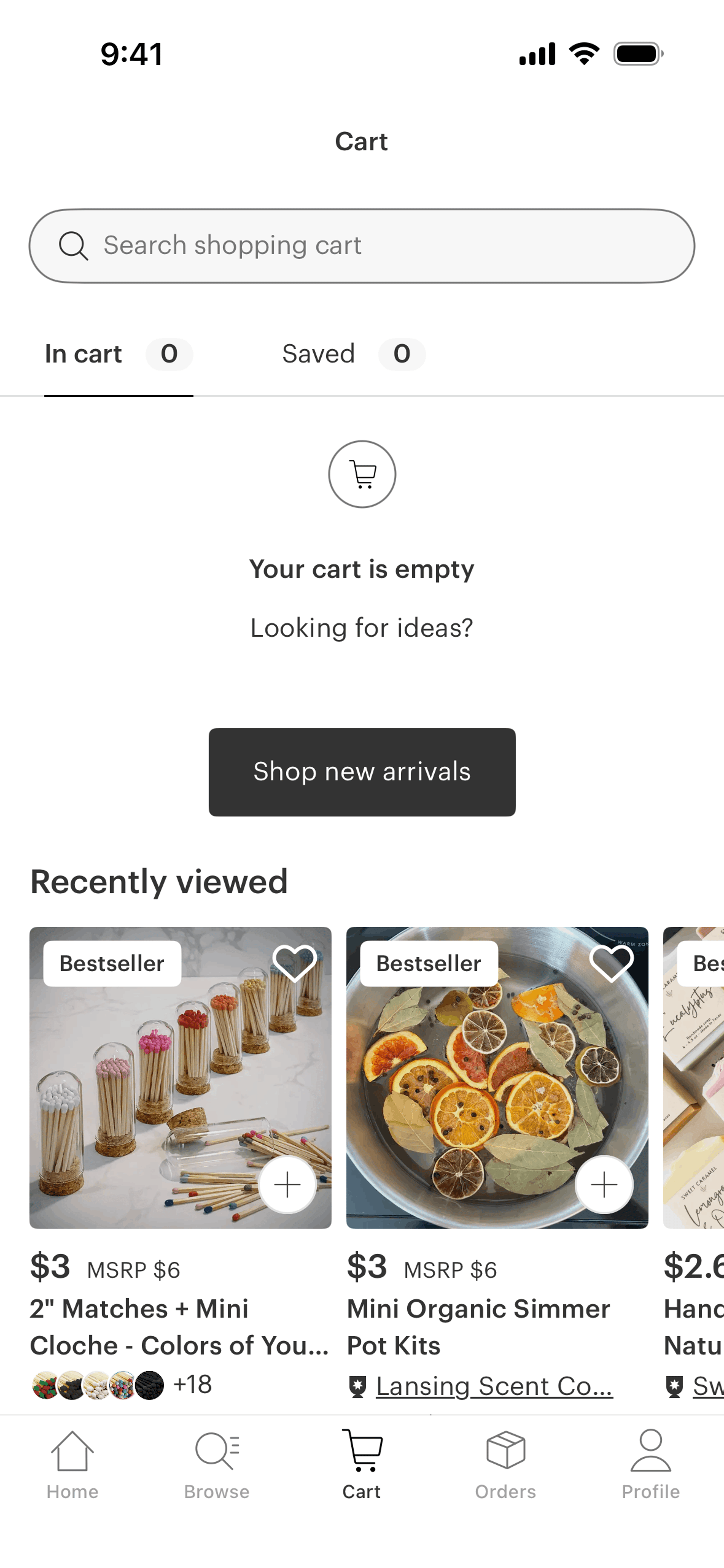 Faire Wholesale iOS Shopping interface screenshot 17