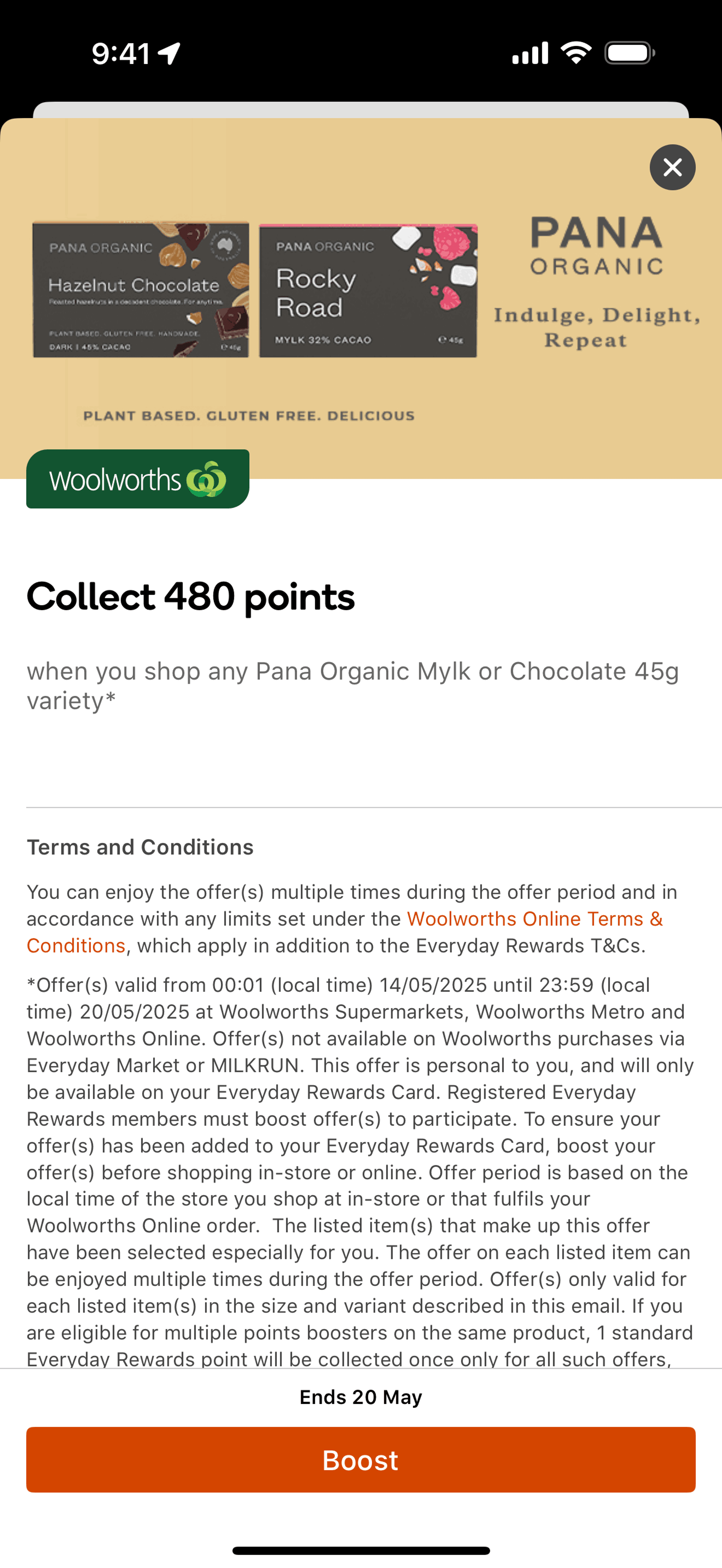 Woolworths iOS Shopping interface screenshot 3