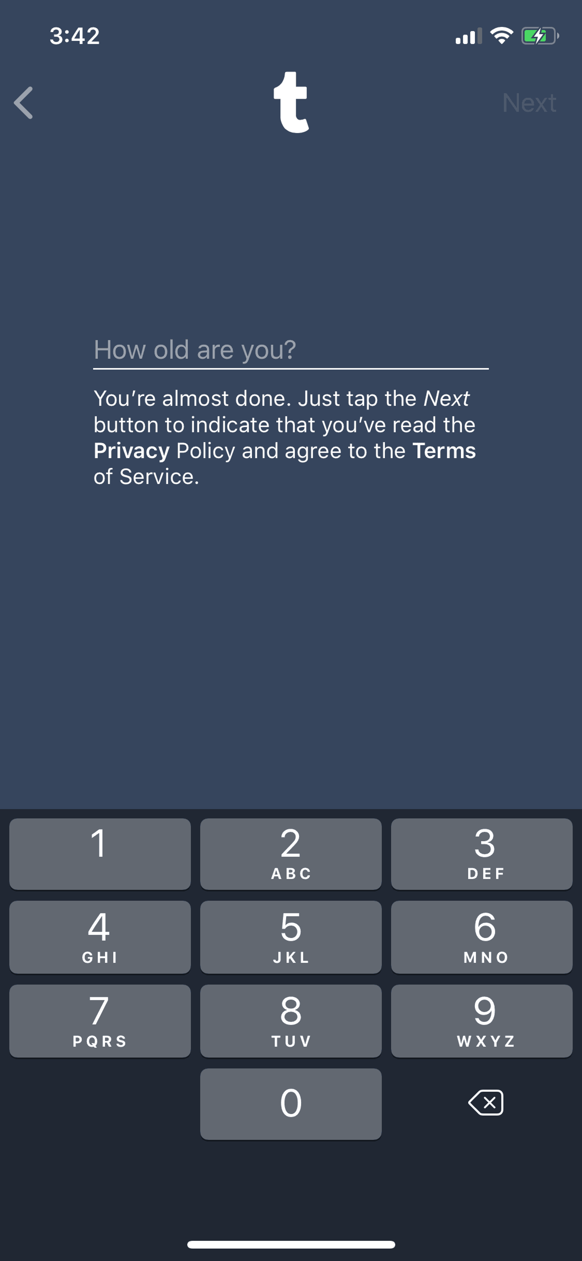 Tumblr iOS Social Networking interface screenshot 4