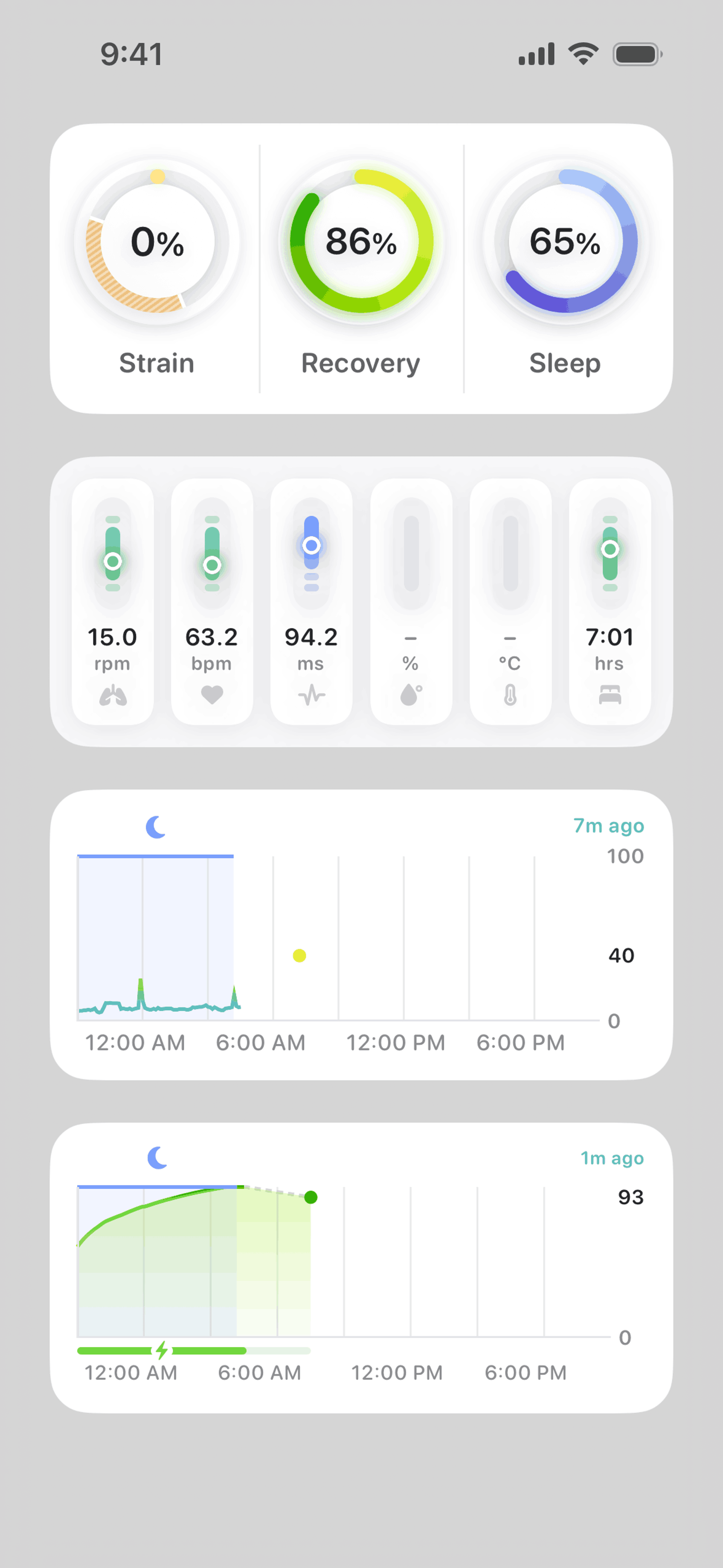 Bevel iOS Health & Fitness interface screenshot 3