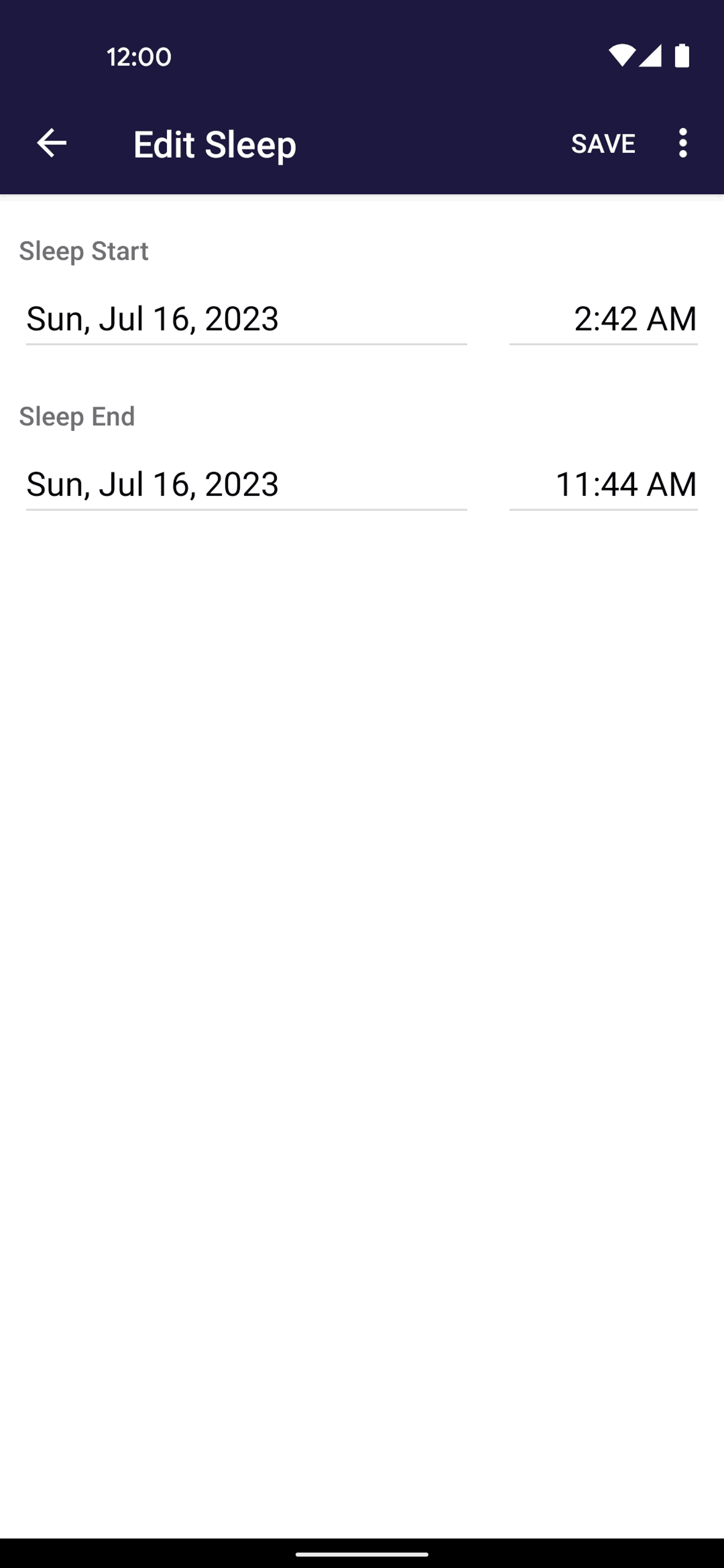 Fitbit Android Health & Fitness interface screenshot 5