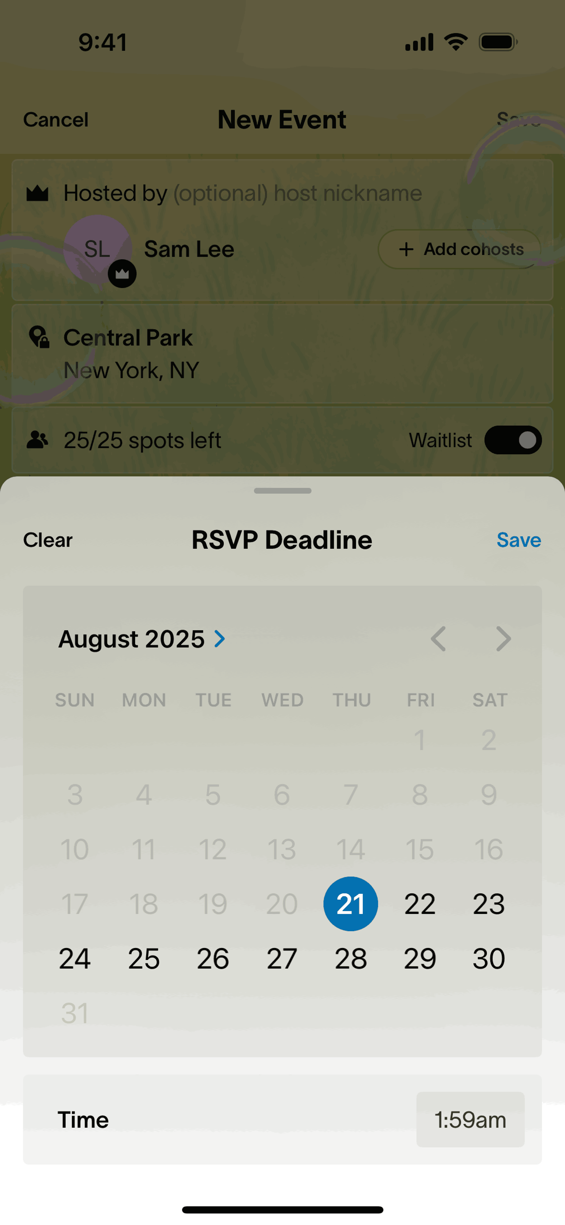 Partiful iOS Lifestyle interface screenshot 9
