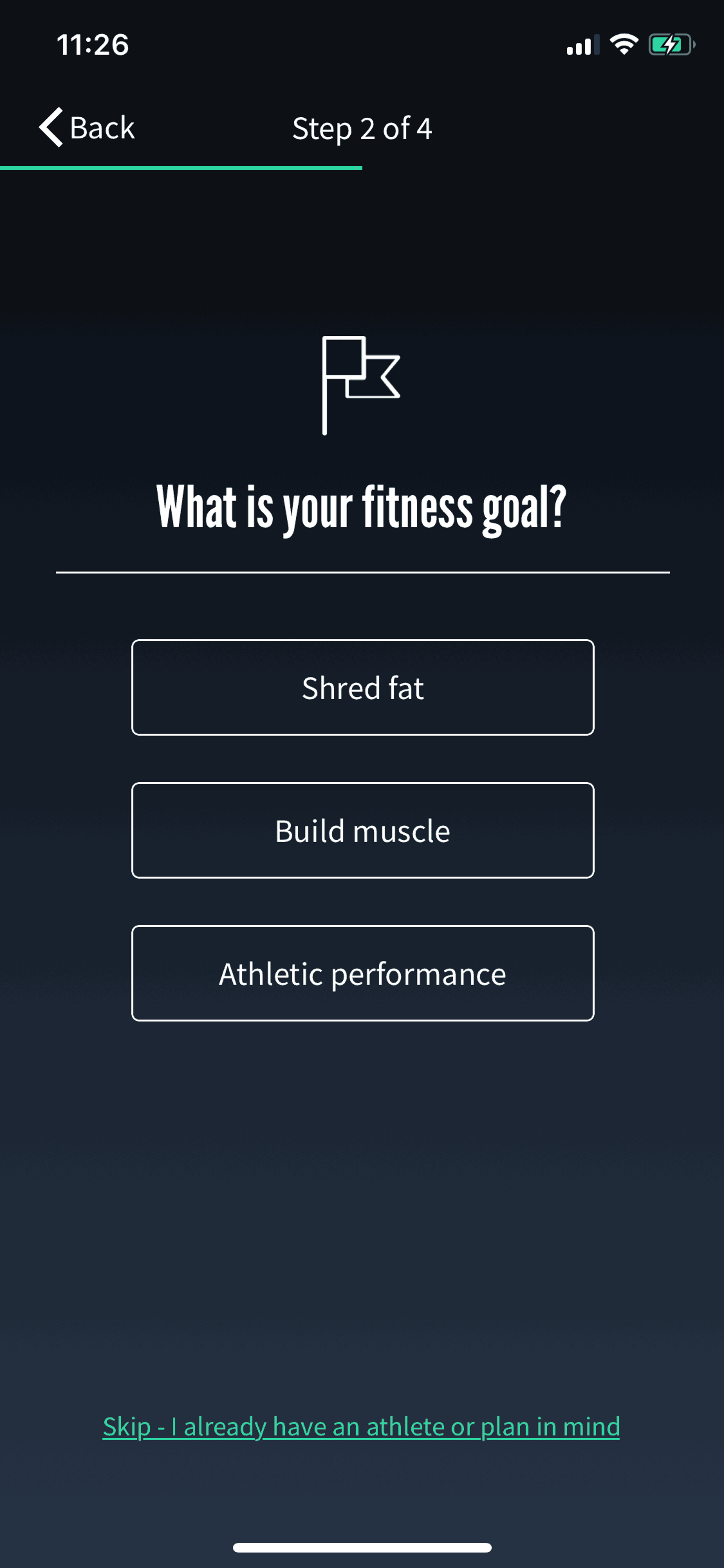 Fitplan iOS Health & Fitness interface screenshot 6