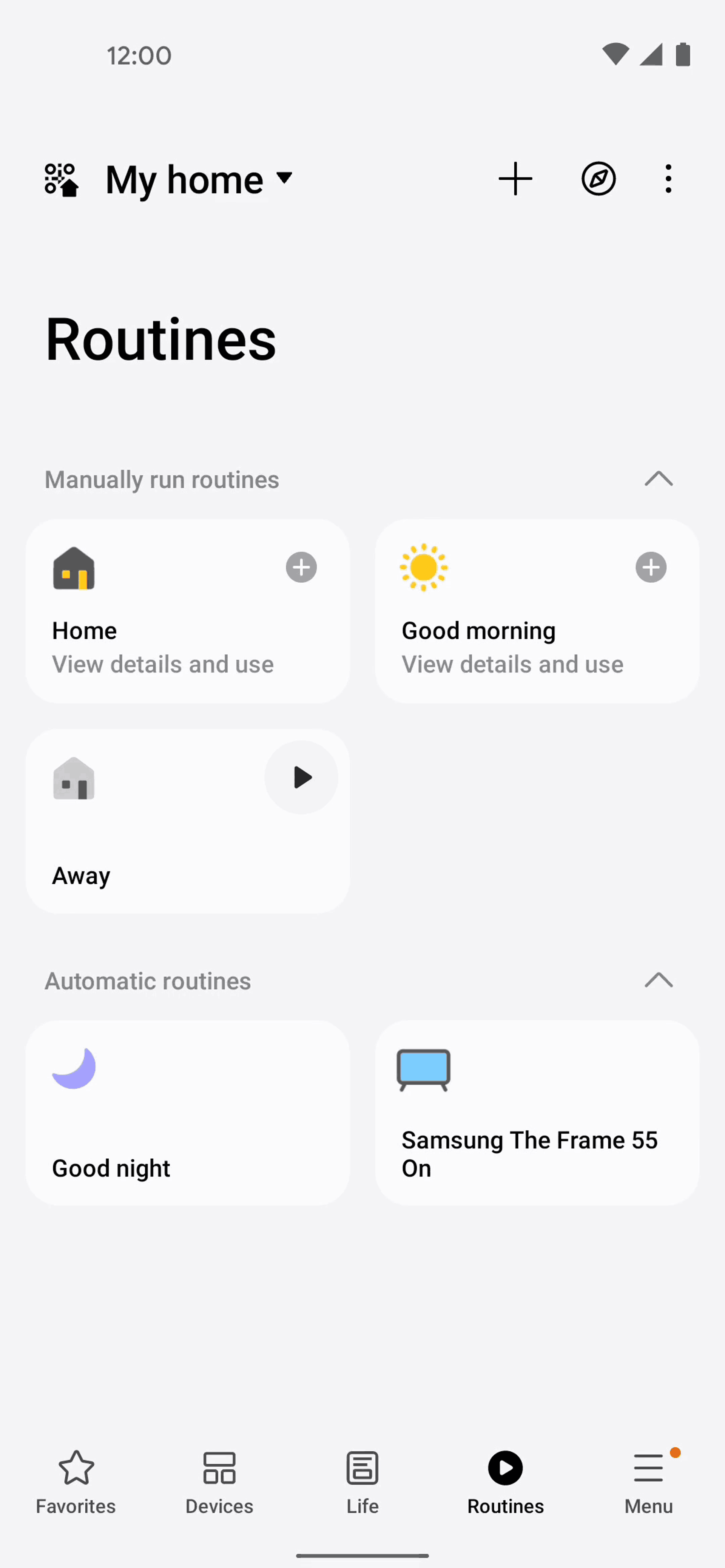 SmartThings Android Productivity interface screenshot 3