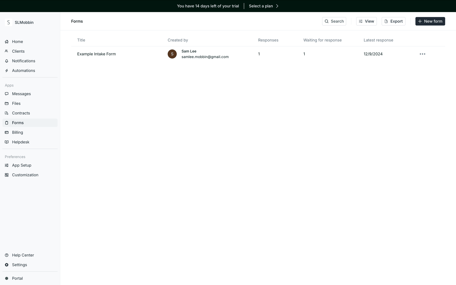 Copilot Web Business interface screenshot 15